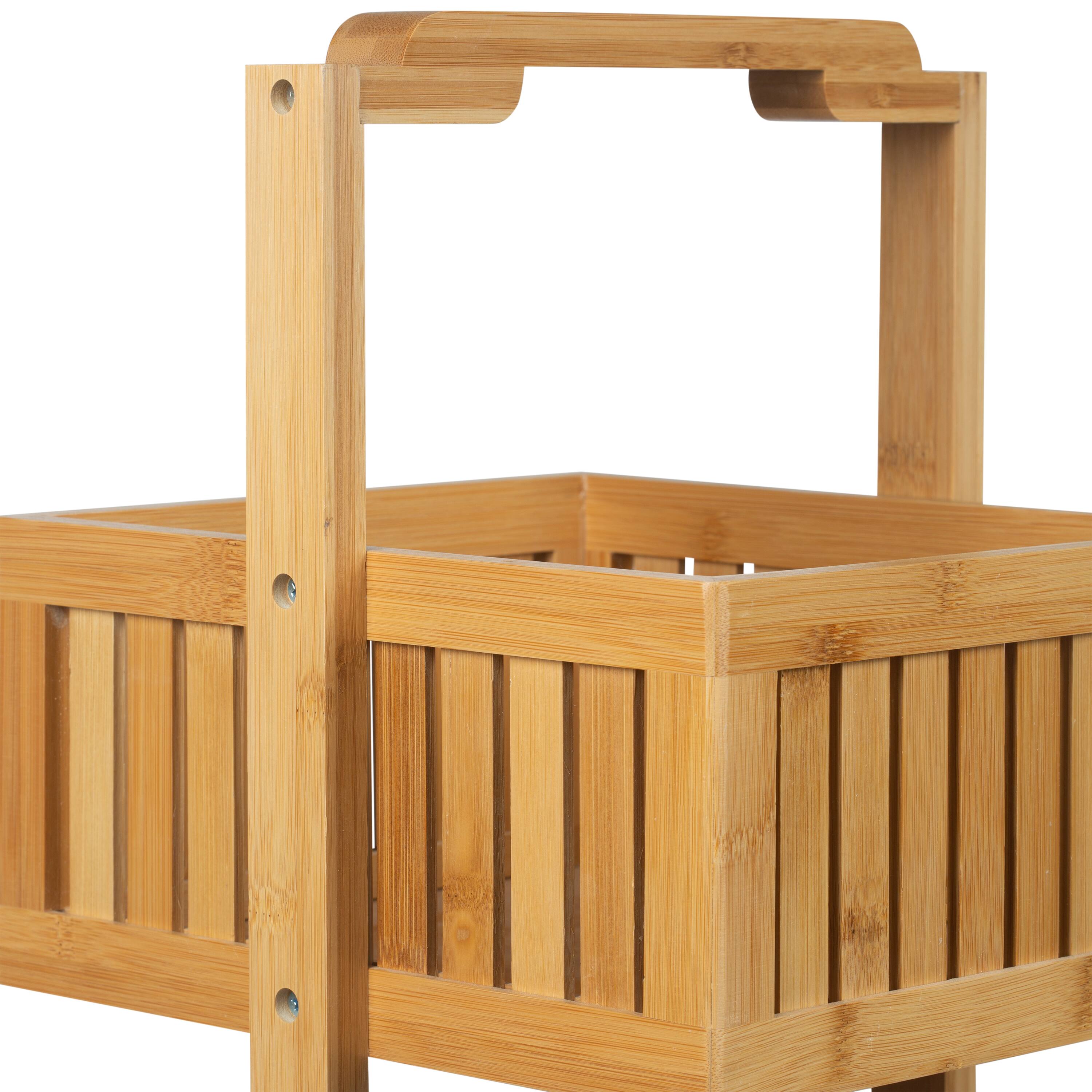 Organize It All Lohas Bamboo Deluxe 3-Tier Bathroom Caddy