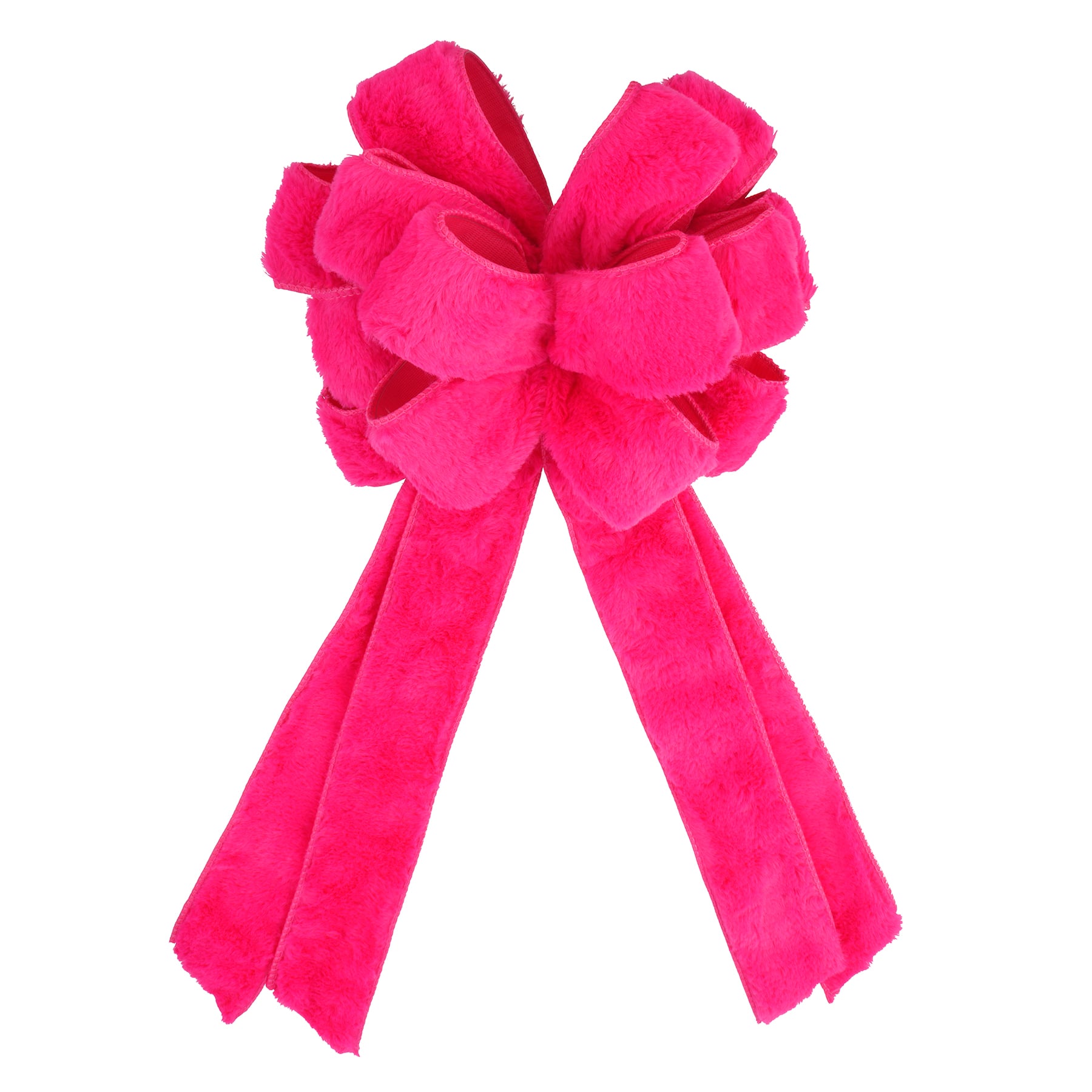 21&#x22; Faux Fur Tree Bow by Celebrate It&#xAE;