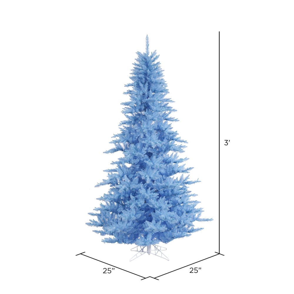 3ft. Unlit Sky Blue Fir Artificial Christmas Tree
