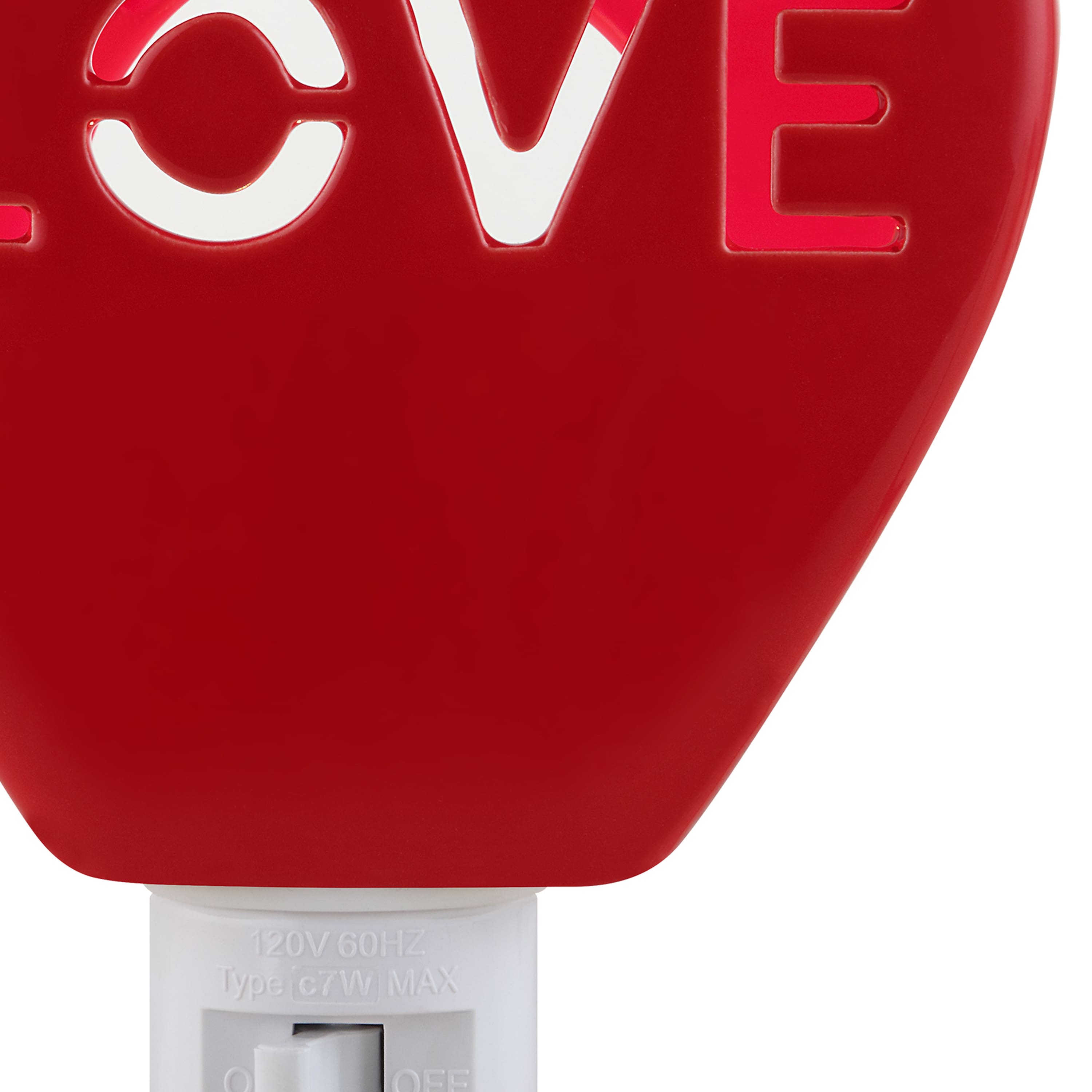 Miss Valentine Red Ceramic Candy Heart Love Nightlight