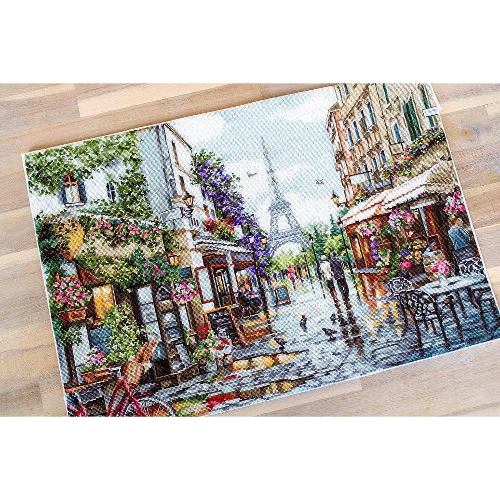 Luca-s Paris In Flowers Counted Cross Stitch Kit