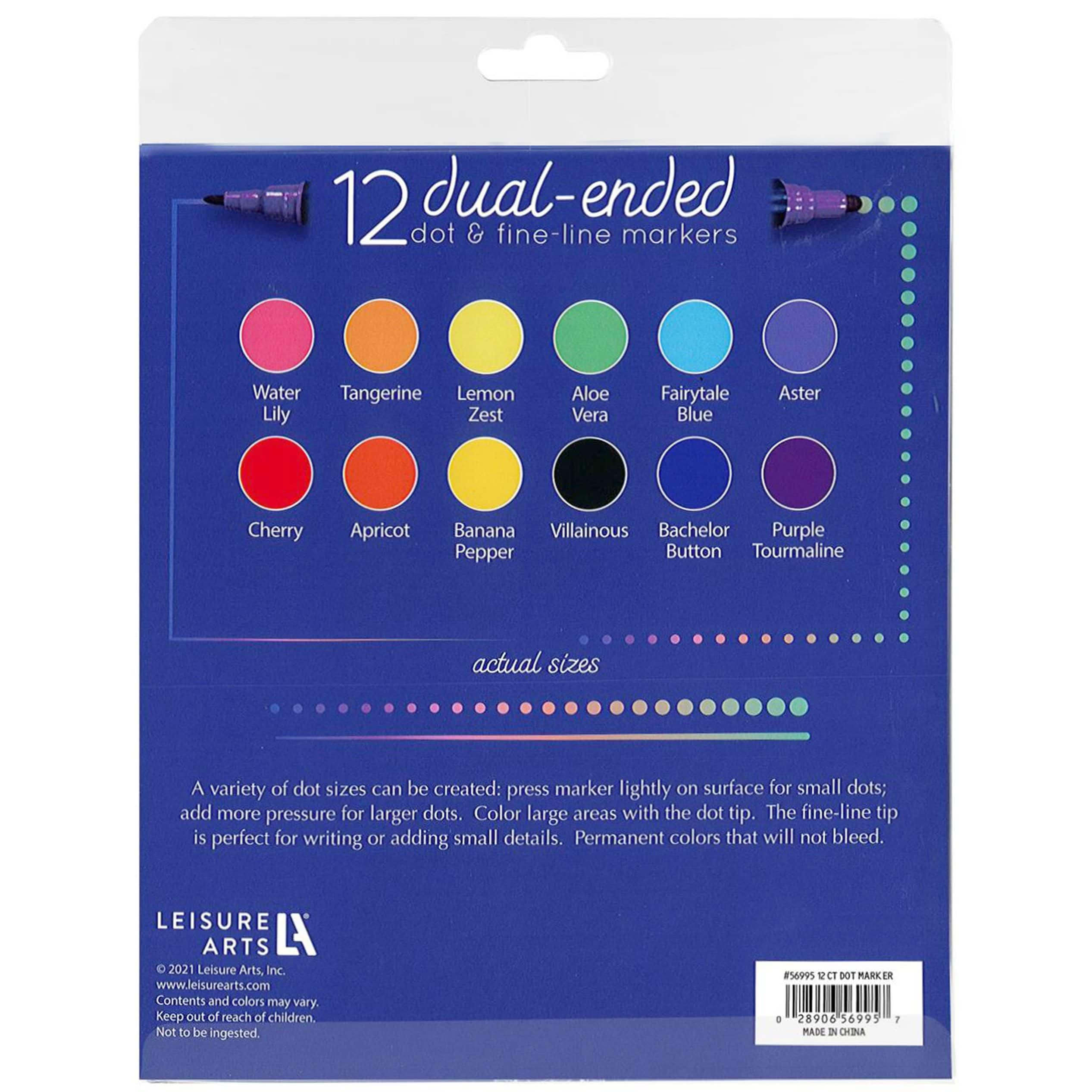 Leisure Arts® Dot Art 12'' x 12'' Calendar with Markers Set