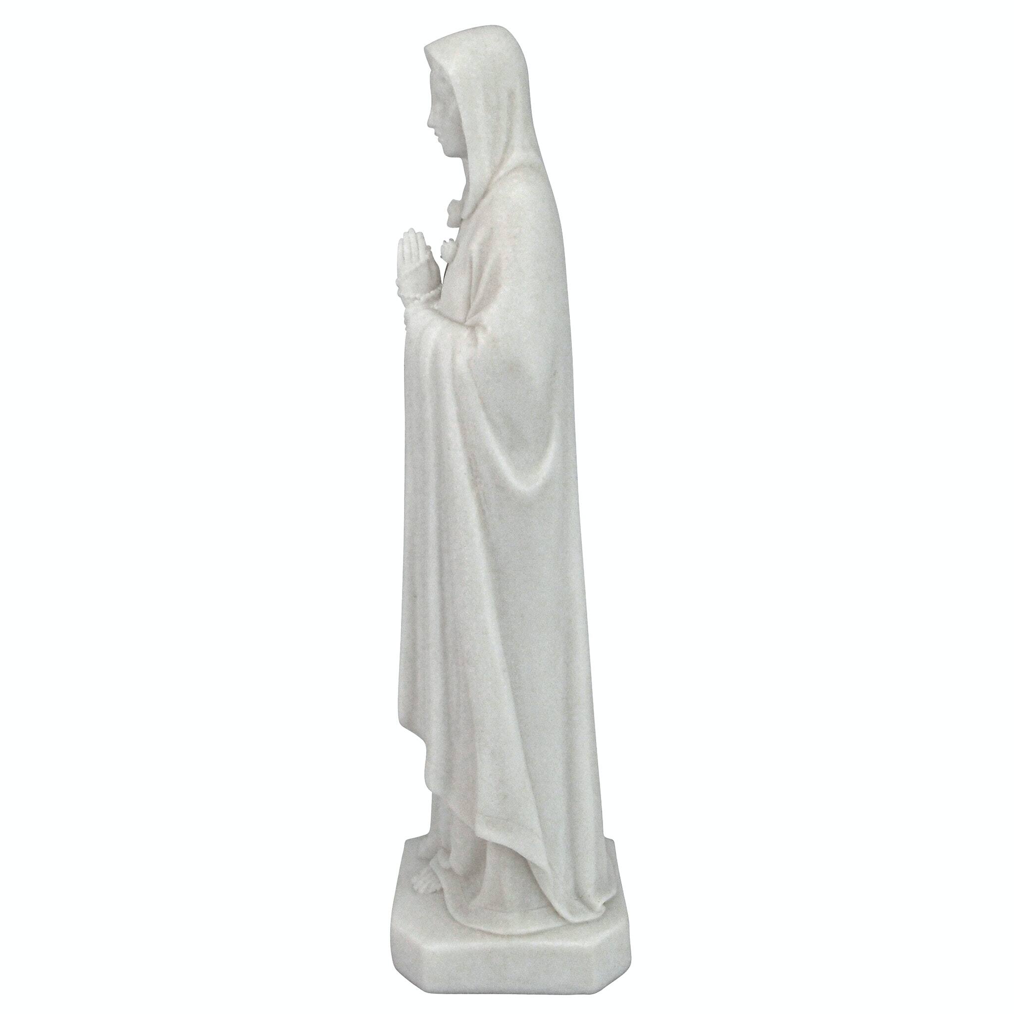 Design Toscano 15&#x22; Blessed Virgin Mary Bonded Marble Statue