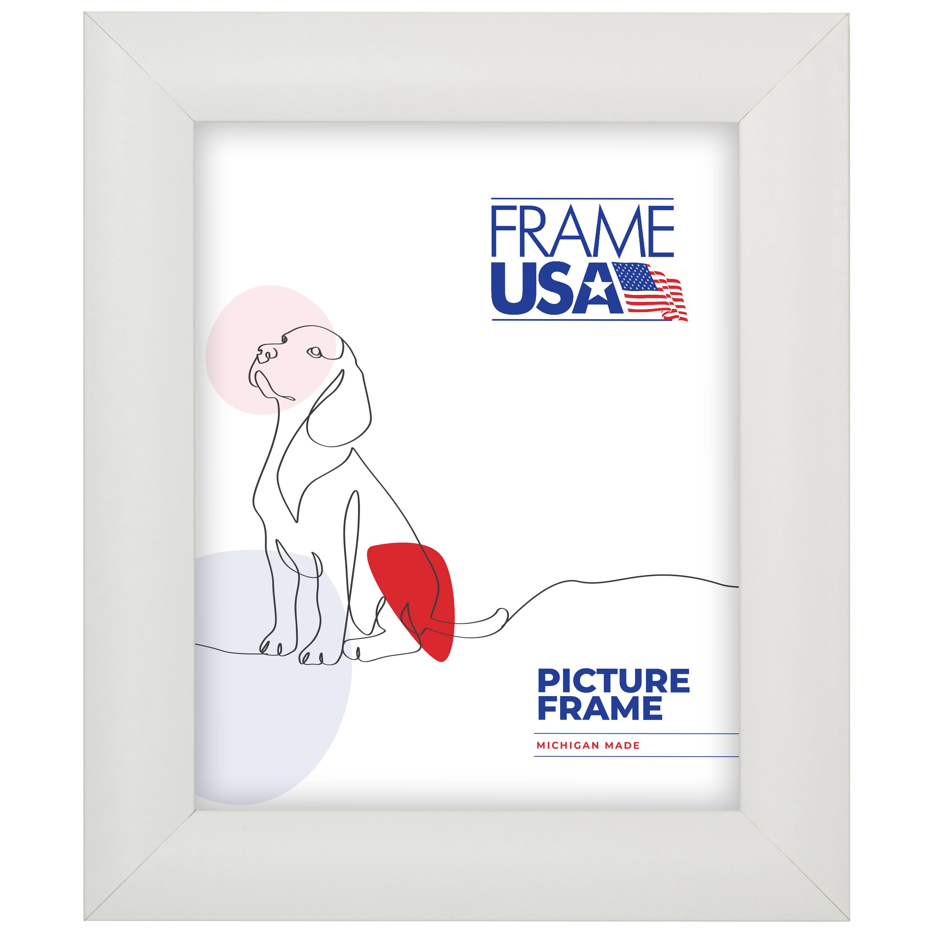 Frame USA Corporate Rounded White Single Image Picture Frame