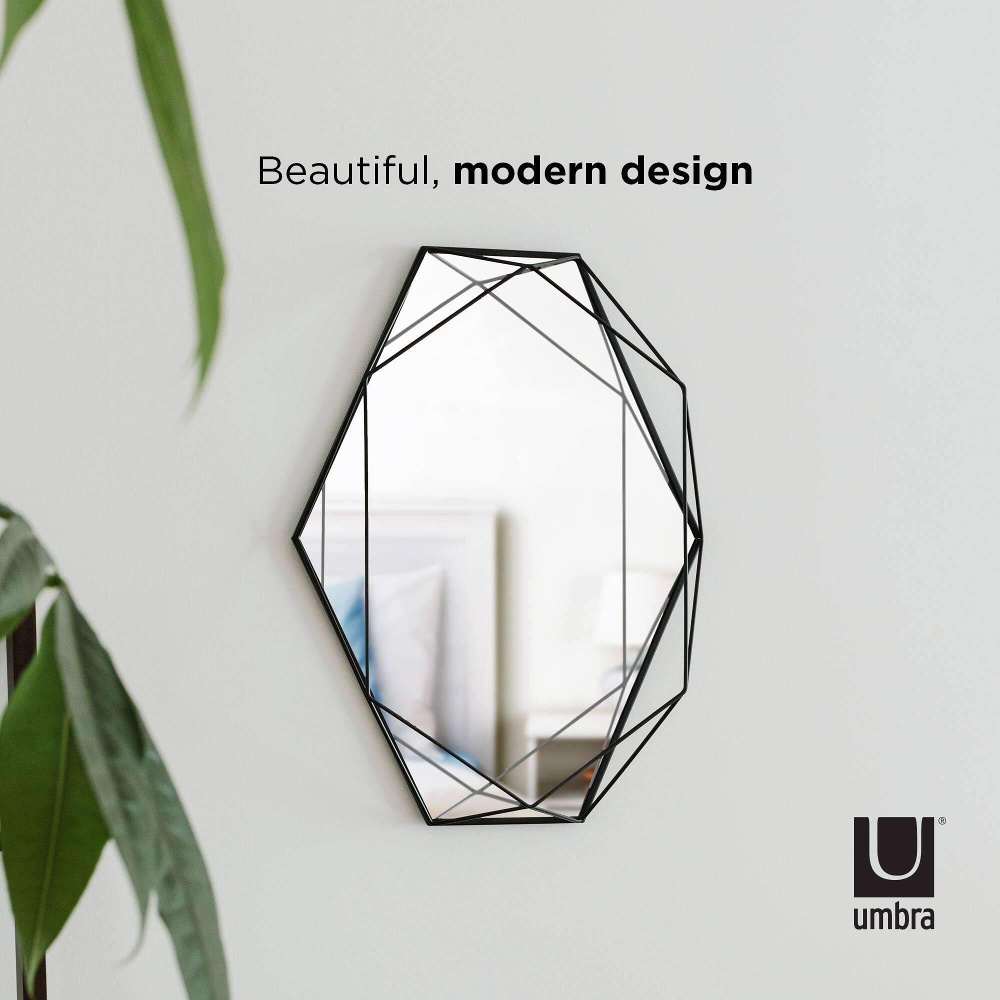 Umbra 22.5" Black Prisma Wall Mirror