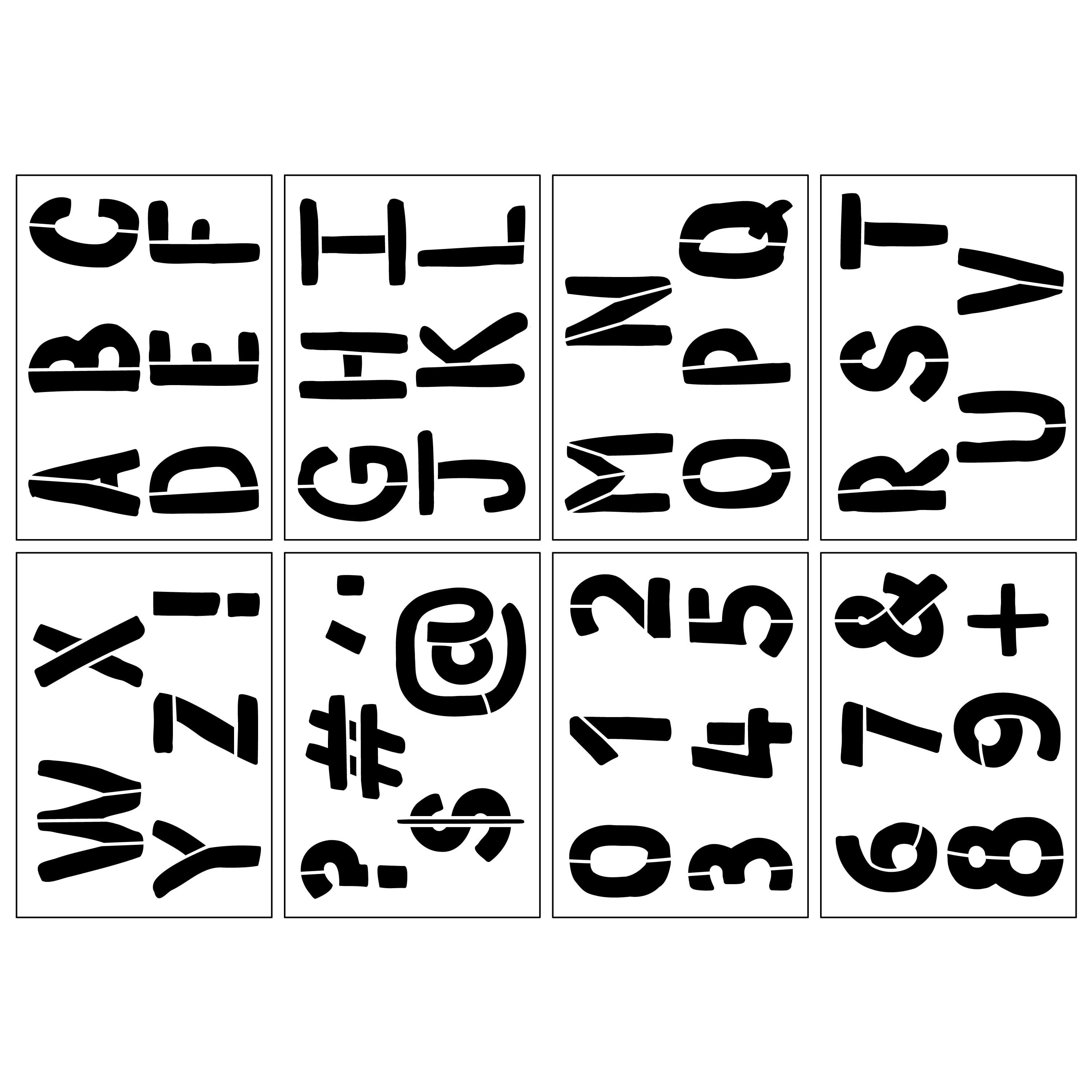 3" Bold Letters Alphabet Stencils by Craft Smart®