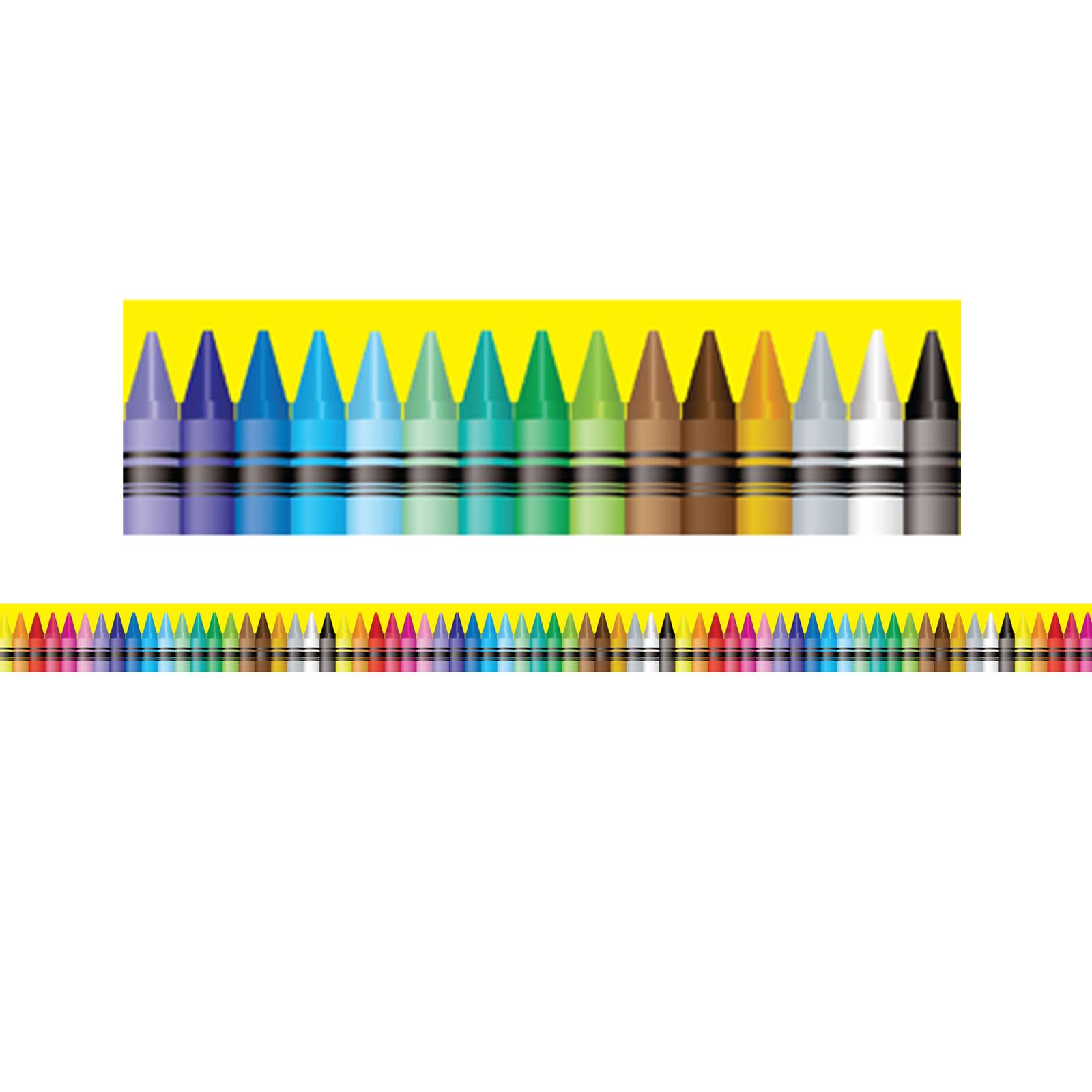 Charles Leonard Crayon Theme Magnetic Border, 48ft.