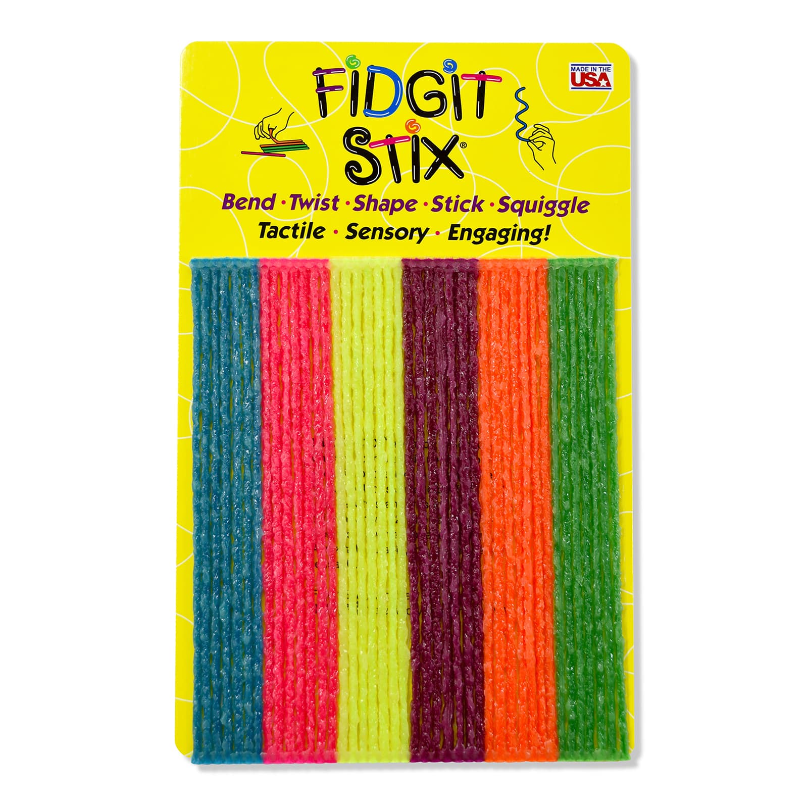 Wikki Stix&#xAE; Fidgit Stix, 3 Packs of 42