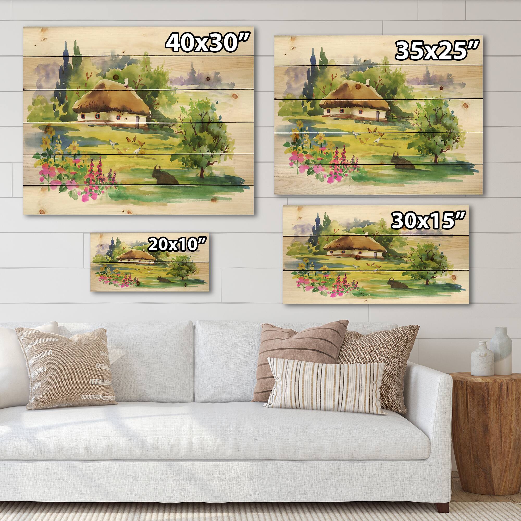 Designart - Rural House In Blossoming Greenlands