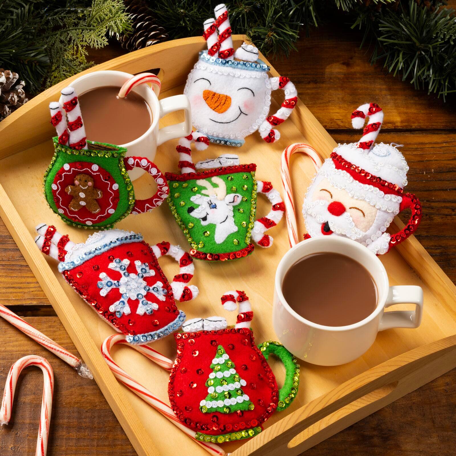 Bucilla&#xAE; Cozy Christmas Felt Ornament Kit