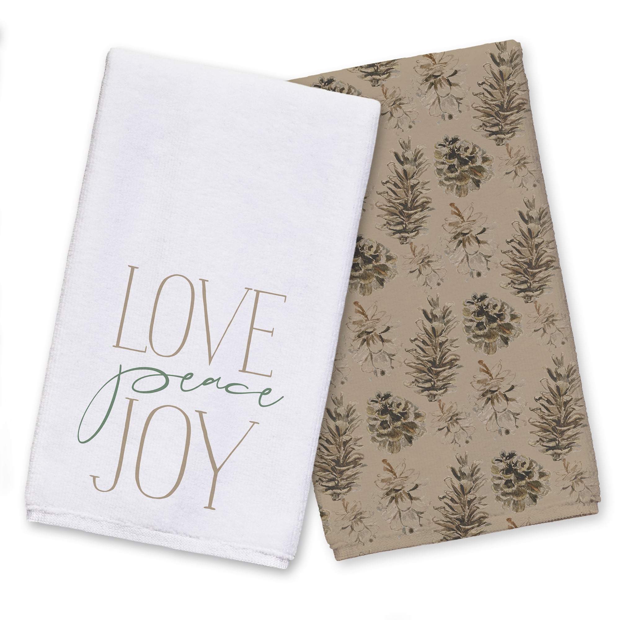 Love Peace & Joy Tea Towel Set
