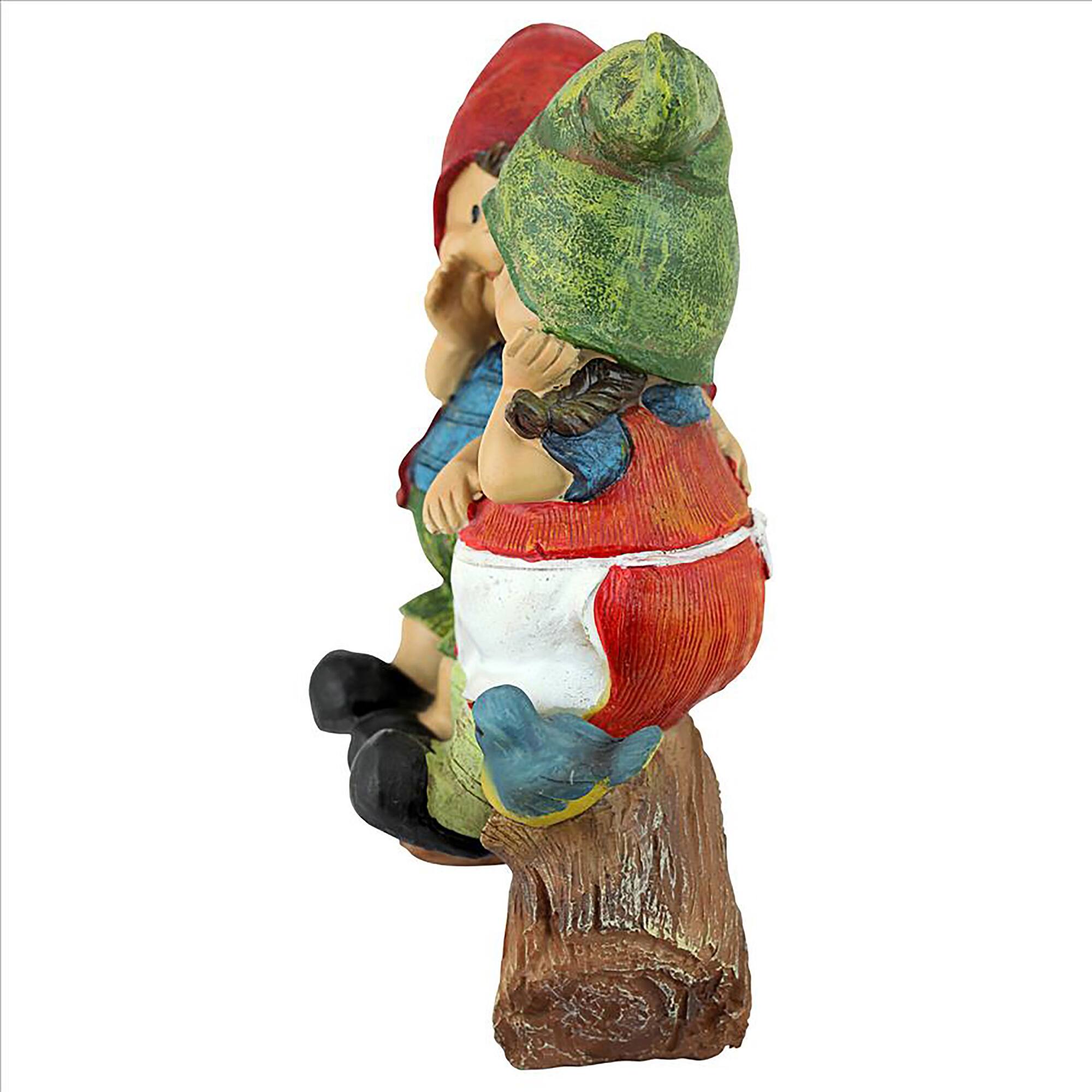 Design Toscano 9.5" Telling Secrets Gnome Statue