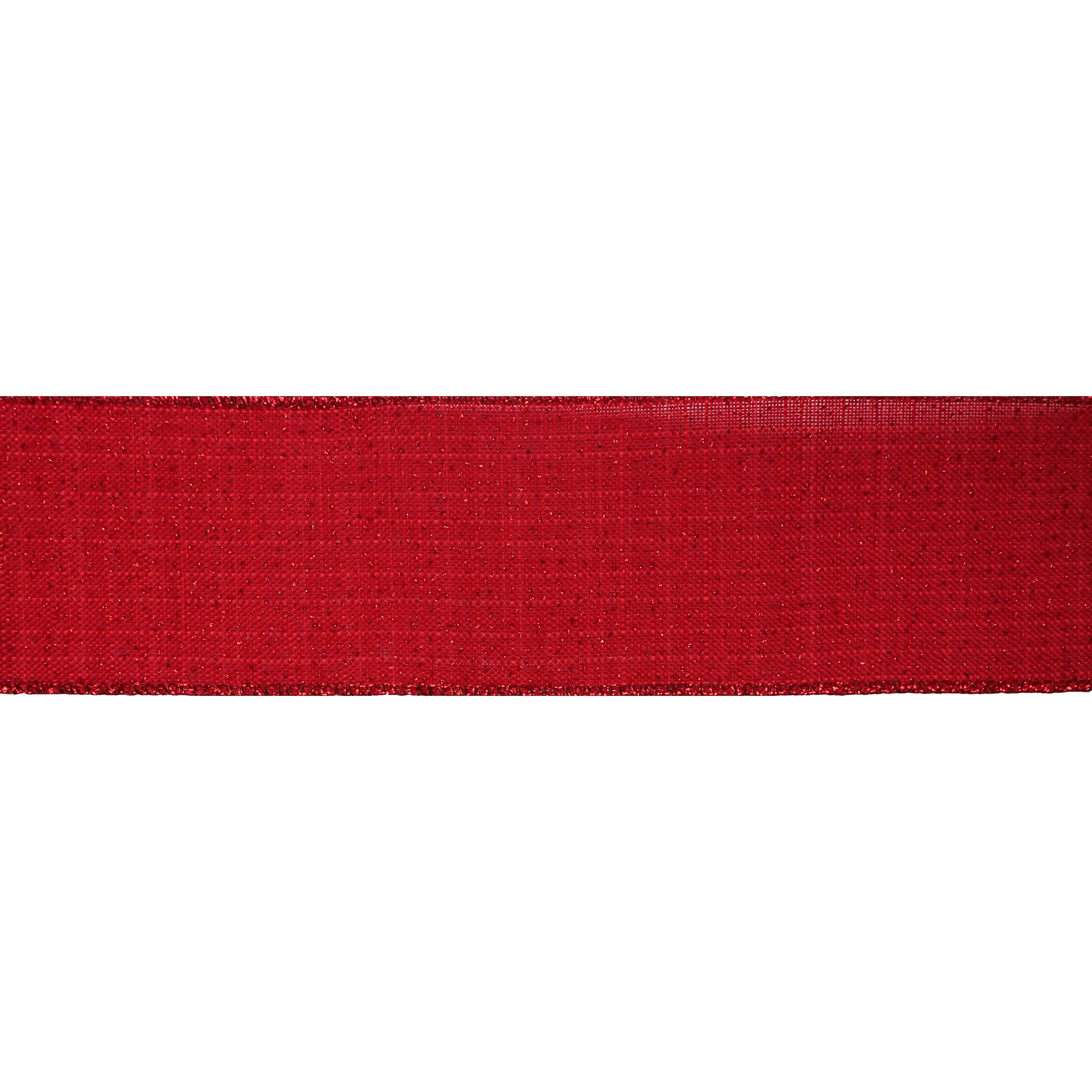 2.5&#x22; x 20ft. Red Shimmer Wired Ribbon by Celebrate It&#x2122; Christmas