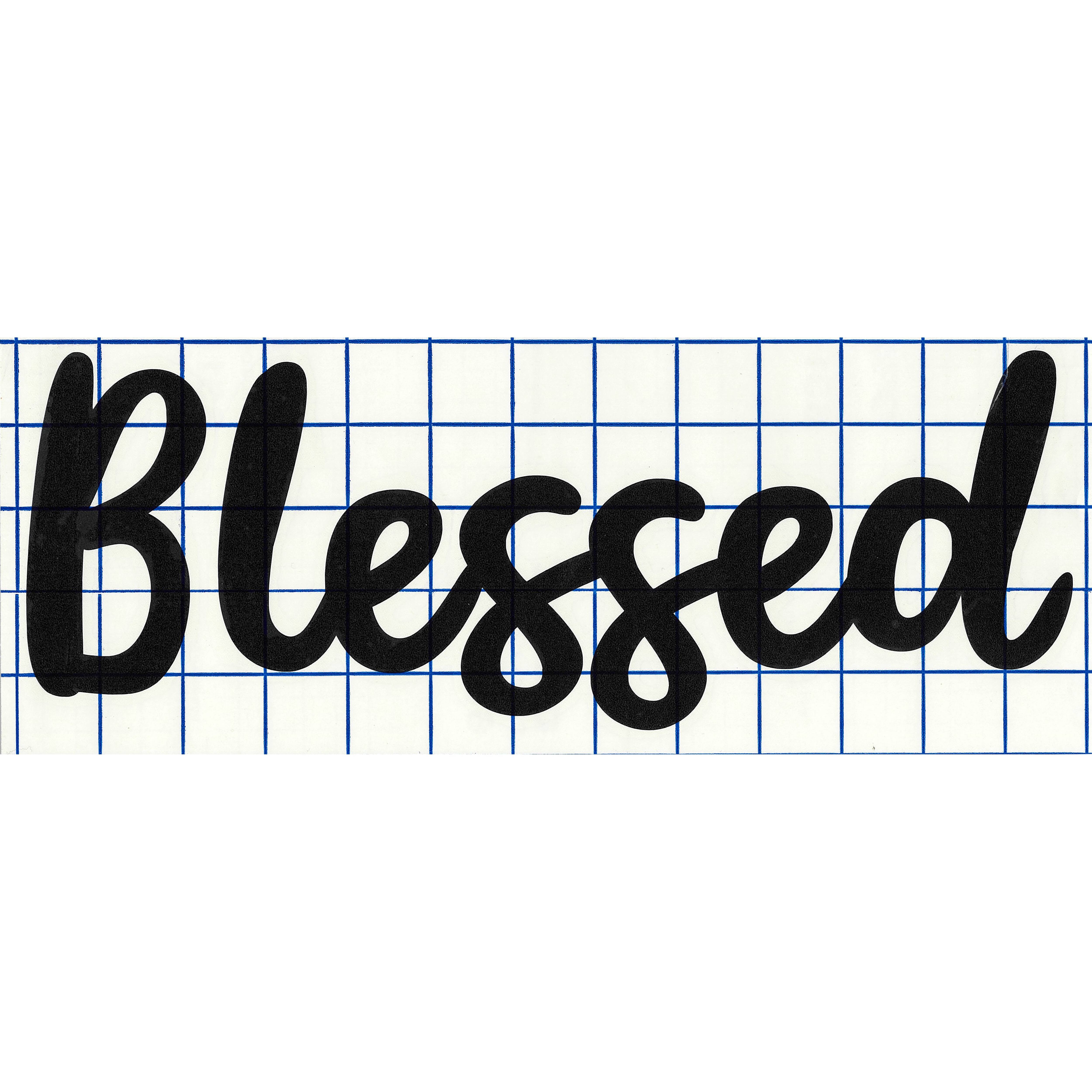 Leisure Arts® Vinyl Blessed Black Wall Decal