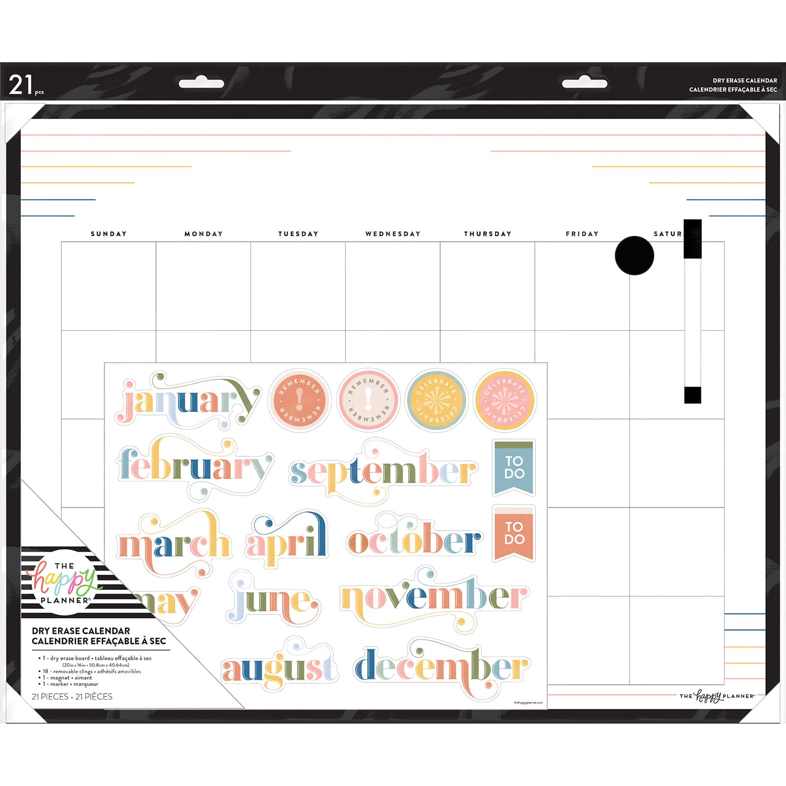 The Happy Planner® Dry Erase Calendar | Michaels The Happy Planner® Dry Erase Calendar | Michaels