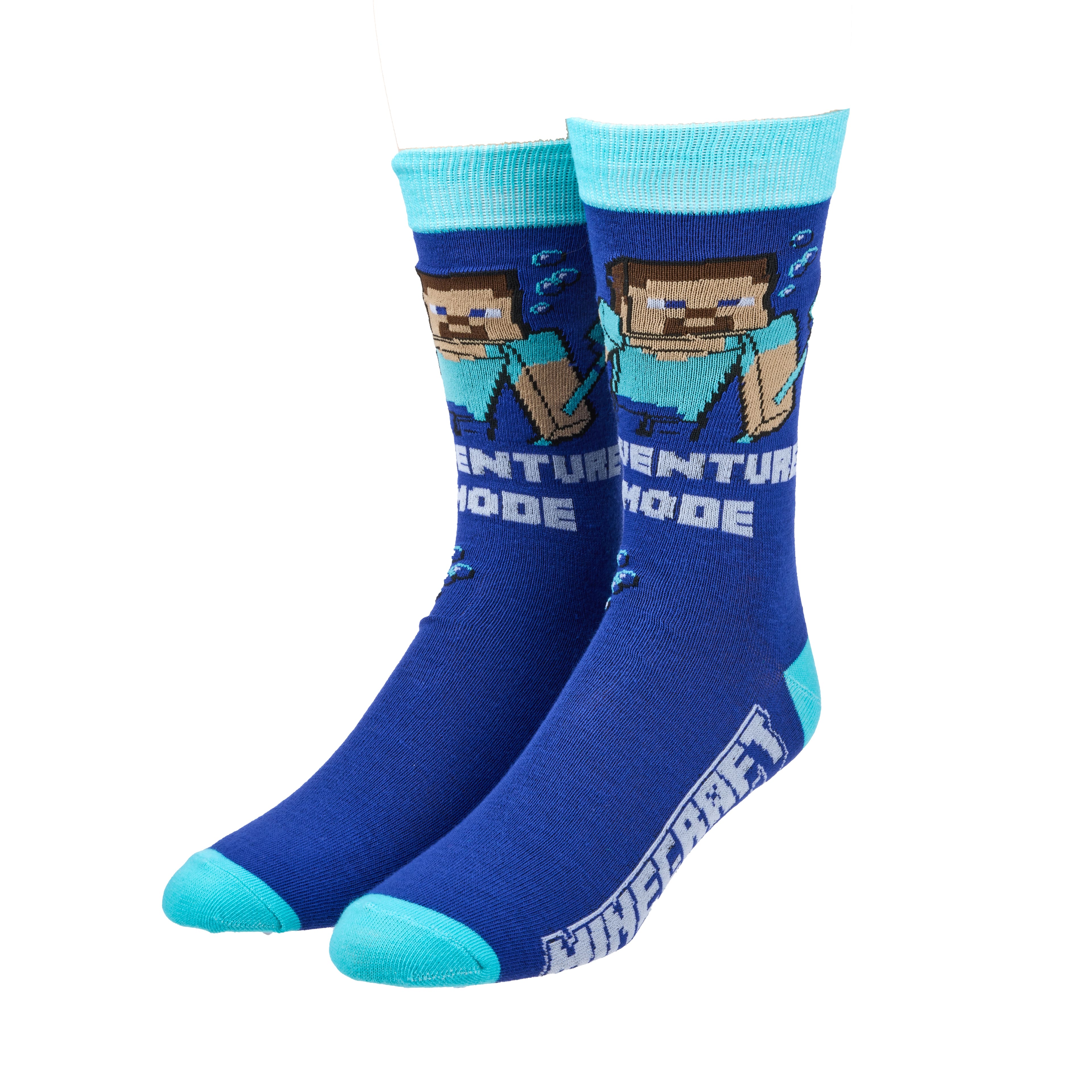 Minecraft&#xAE; 2 Pair Adult Crew Sock Set