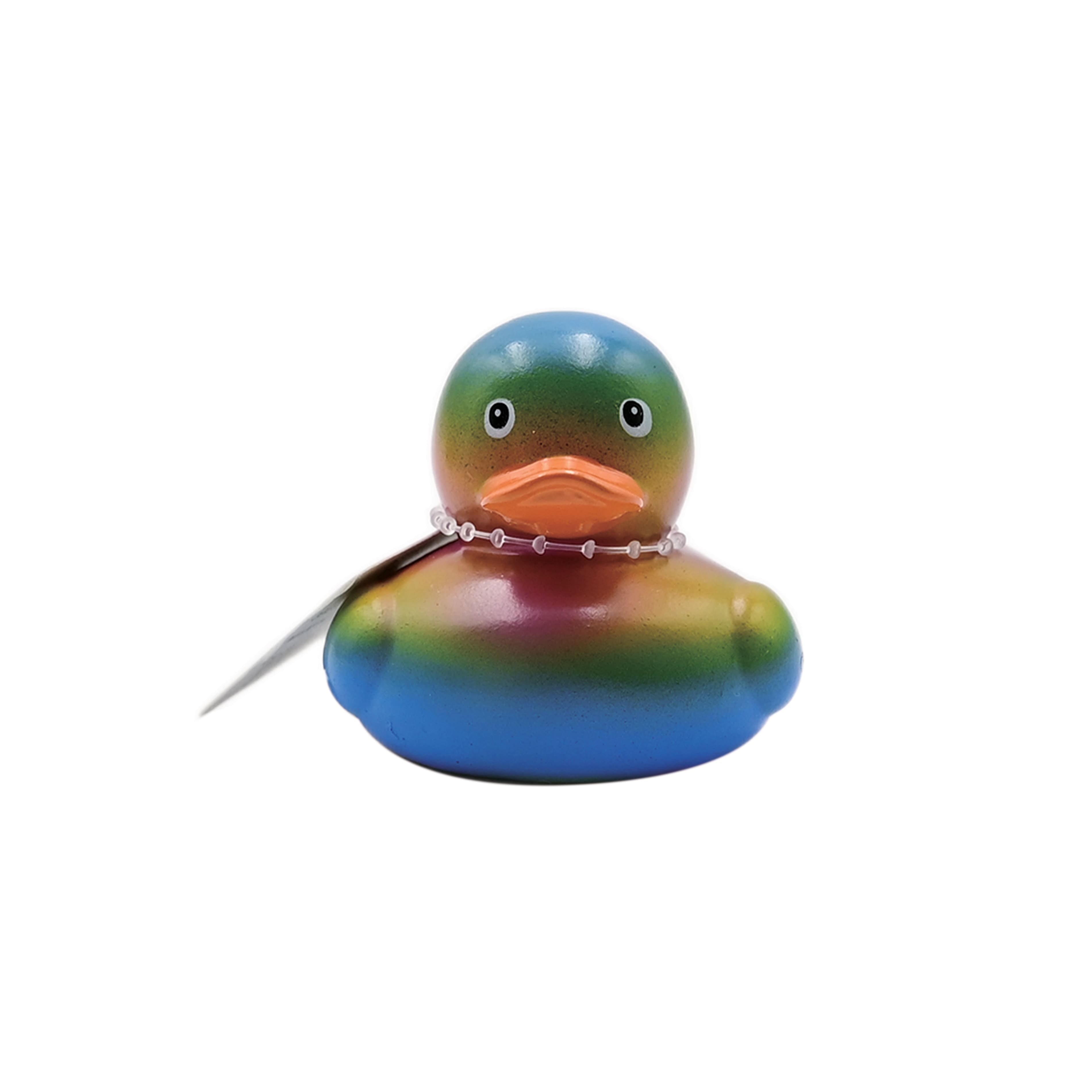 Assorted 2" Rainbow Rubber Duck, 1pc. by Fab Finds