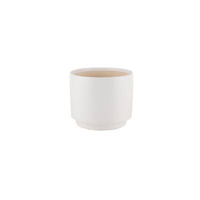 6" White Matte Modern Ceramic Pot by Ashland® | Michaels