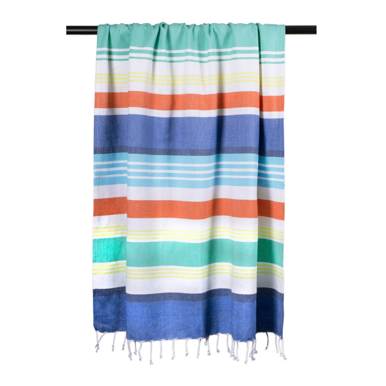 Fouta Towel Blue Beachy Stripe