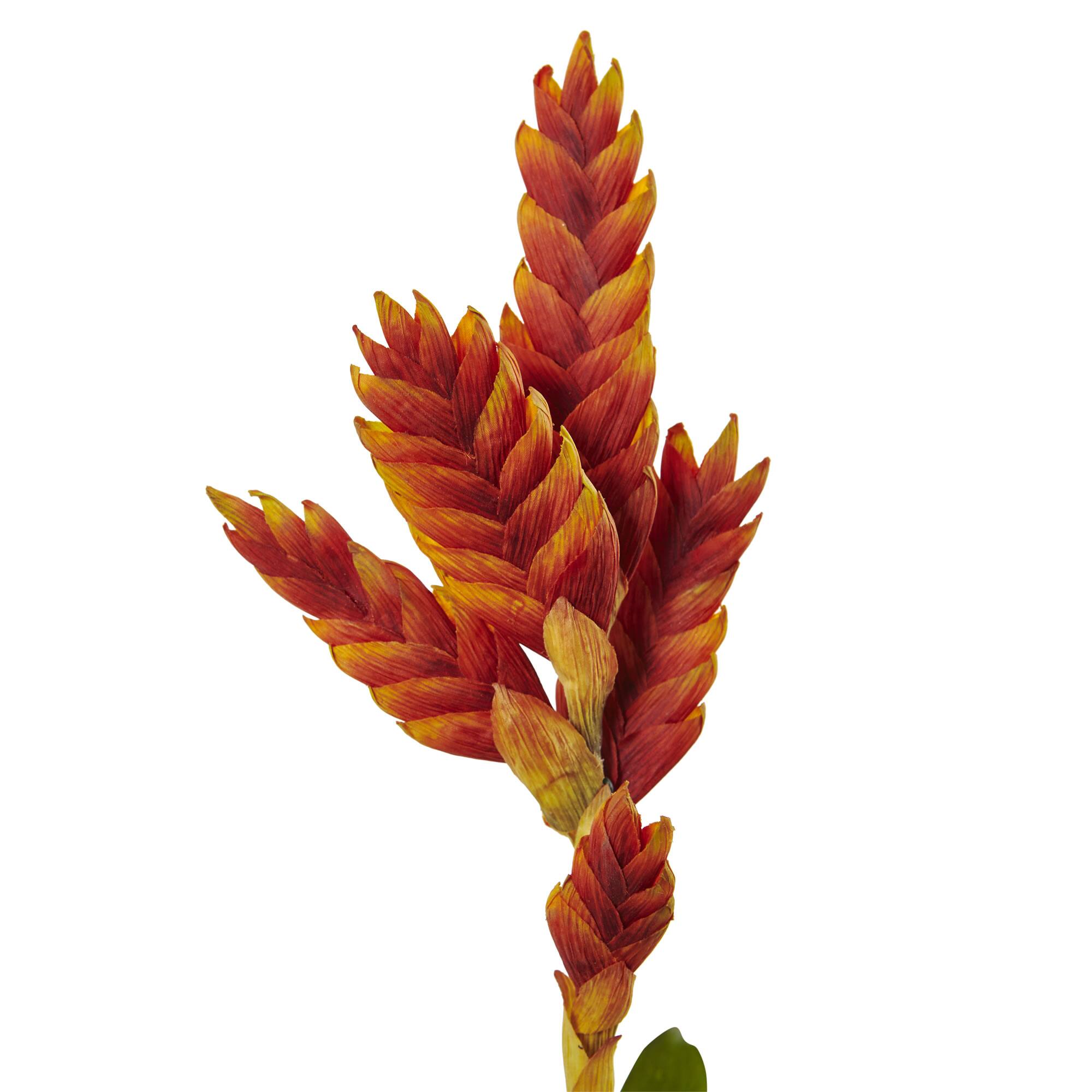 23" Tropical Bromeliad Artificial Flower (Set of 3)