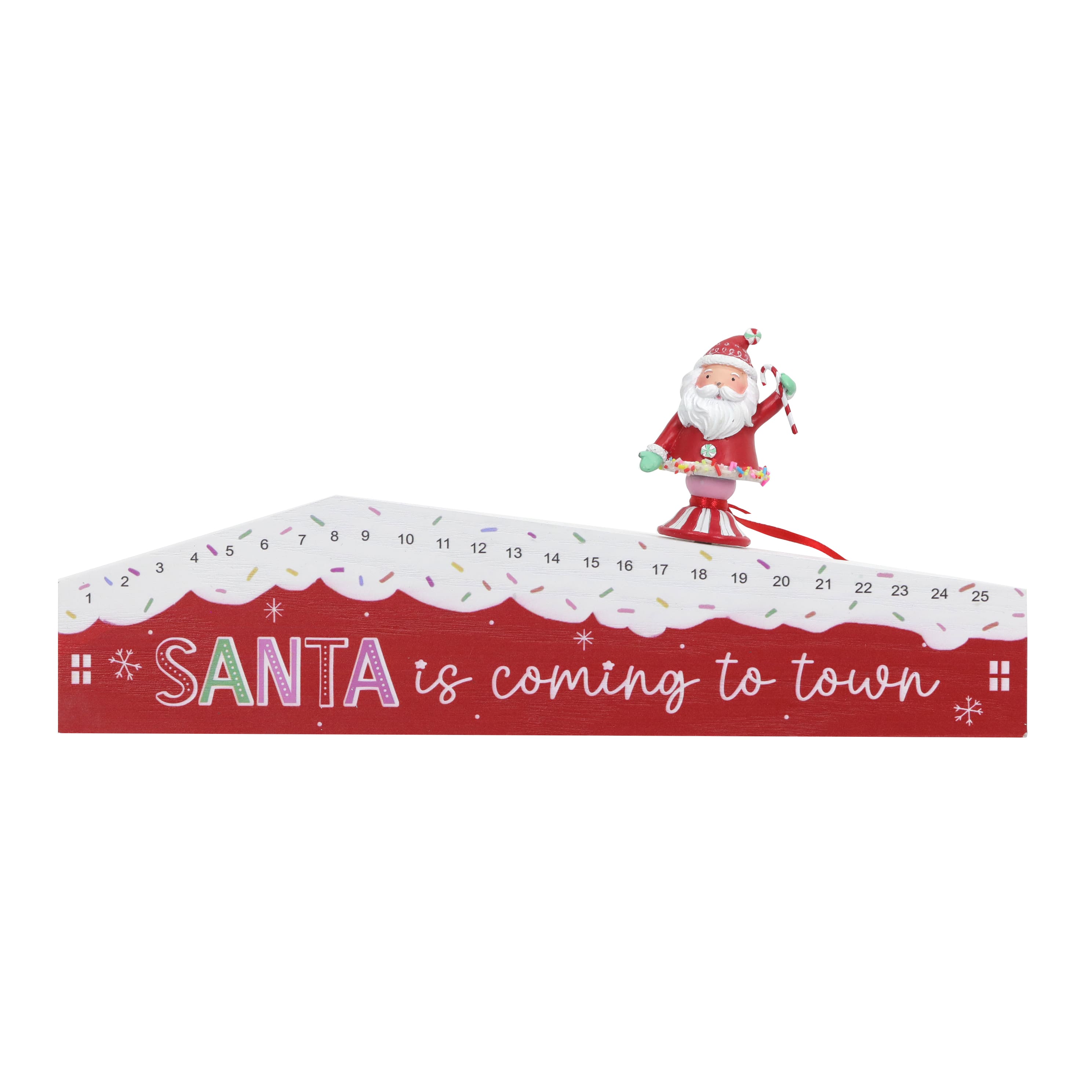 12&#x22; Santa is Coming to Town Christmas Countdown by Ashland&#xAE;