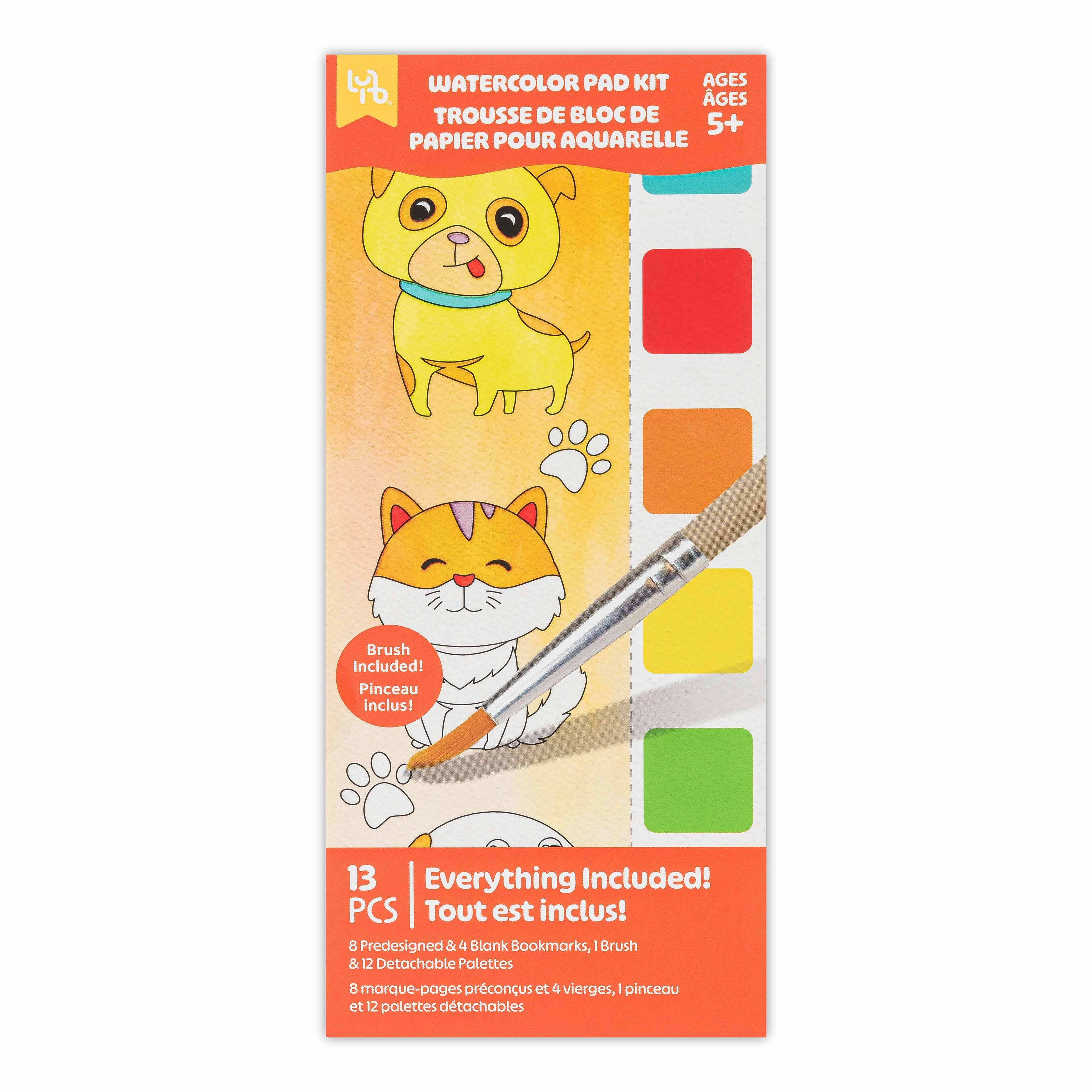 Little Yellow Bicycle® Pets Watercolor Bookmarks Kit