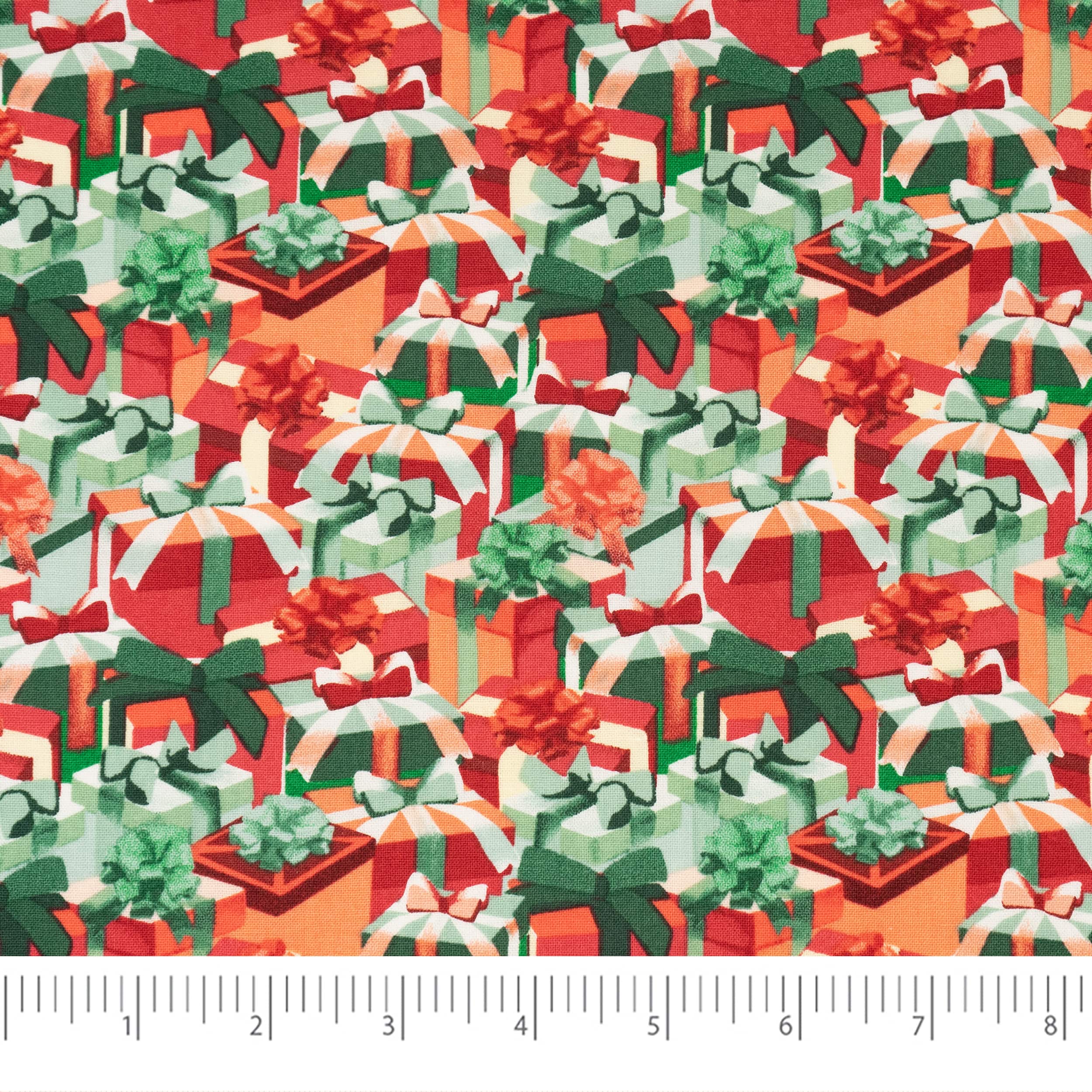 SINGER Christmas Gift Box Cotton Fabric