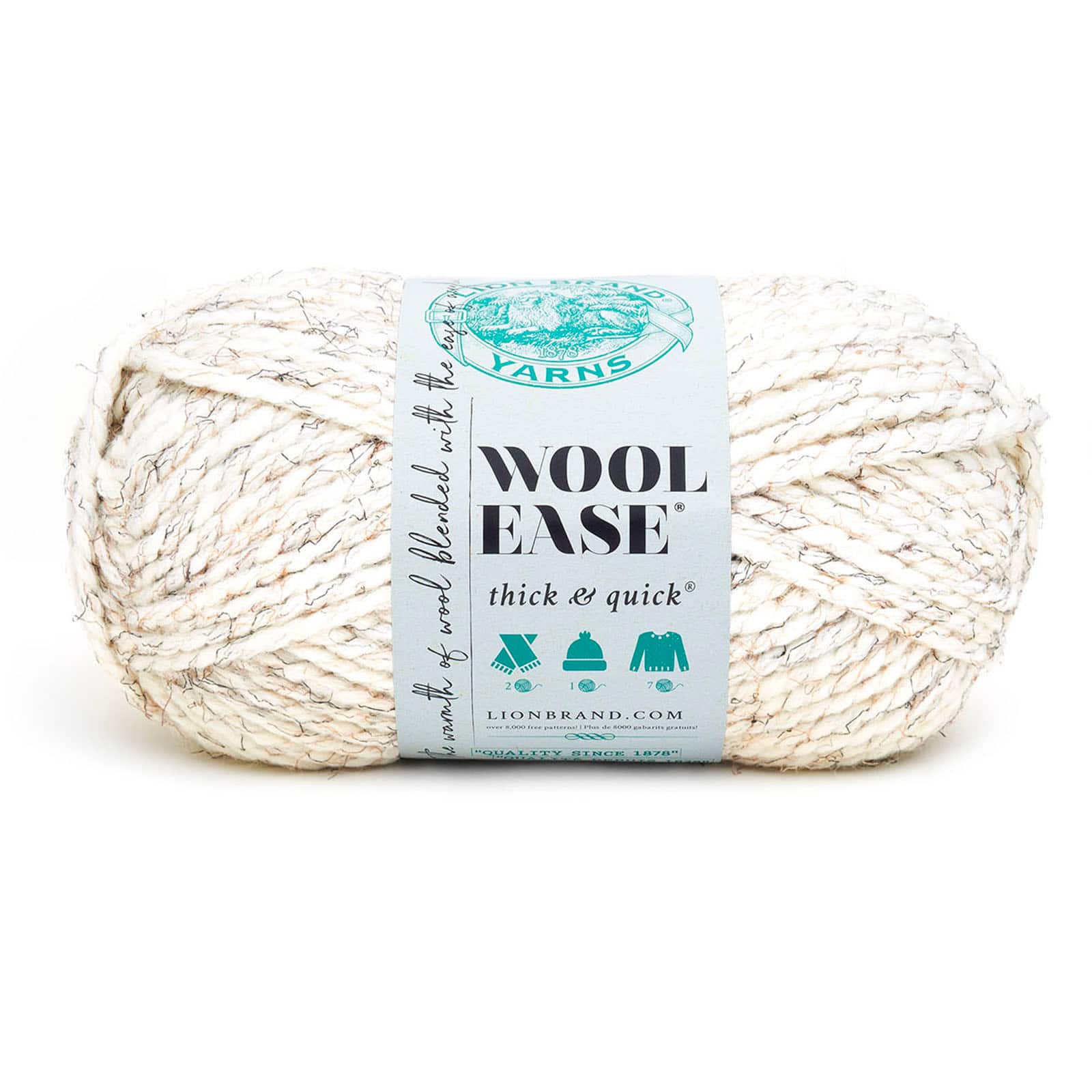 Lion Brand Wool-Ease Thick & Quick Yarn - Fig - 023032641461