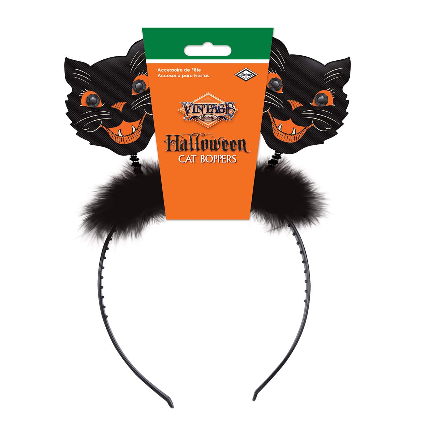 Beistle Vintage Halloween Cat Bopper Headbands