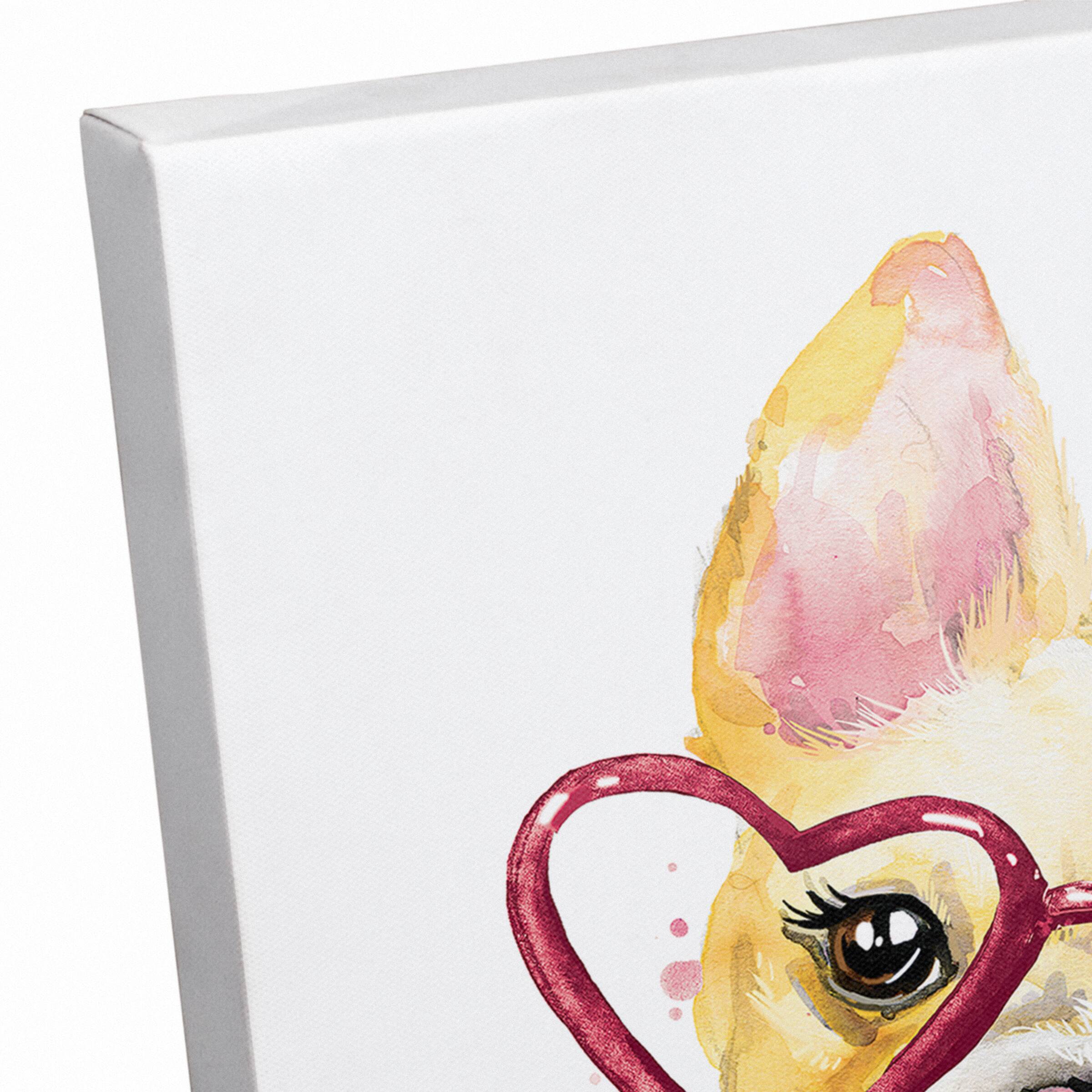 Heart Glasses Puppy Love 11" x 14" Canvas Wall Art