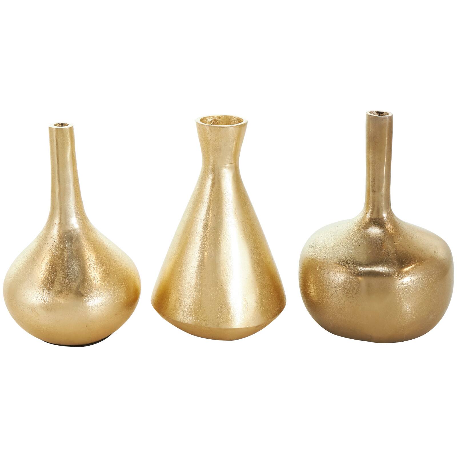 CosmoLiving by Cosmopolitan Contemporary Aluminum Vase Set