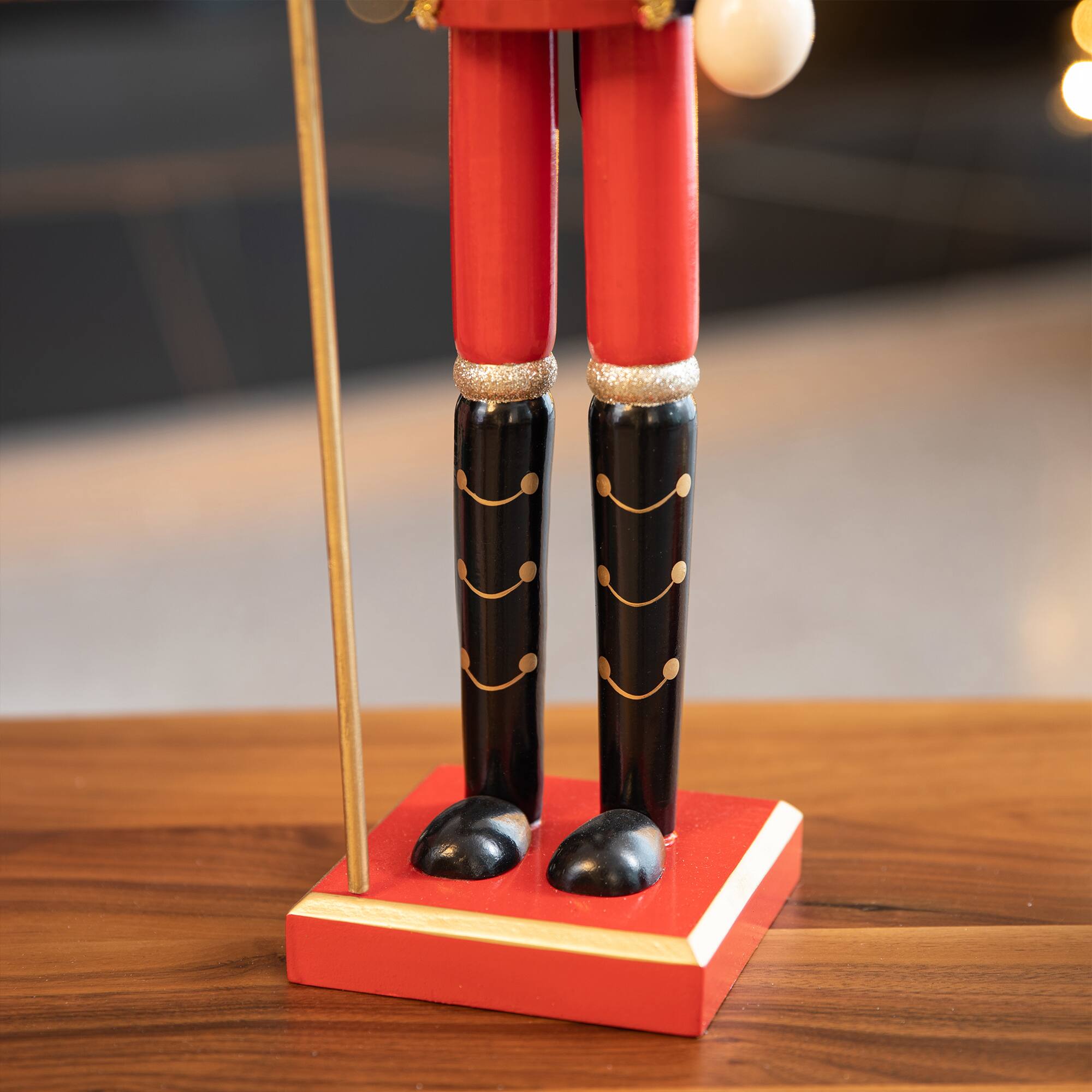 Glitzhome&#xAE; 24&#x22; Wooden Christmas Soldier Nutcracker