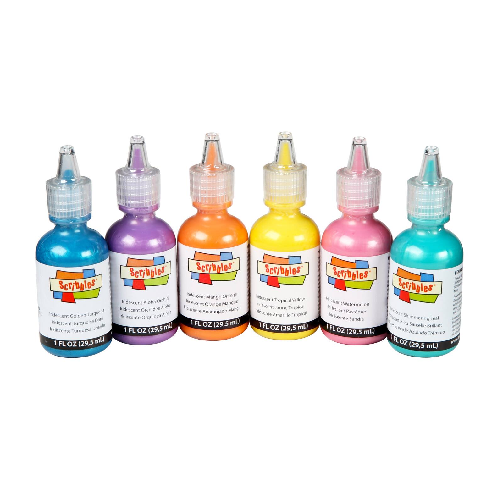 Scribbles Iridescent 3d Fabric Paint Set Michaels