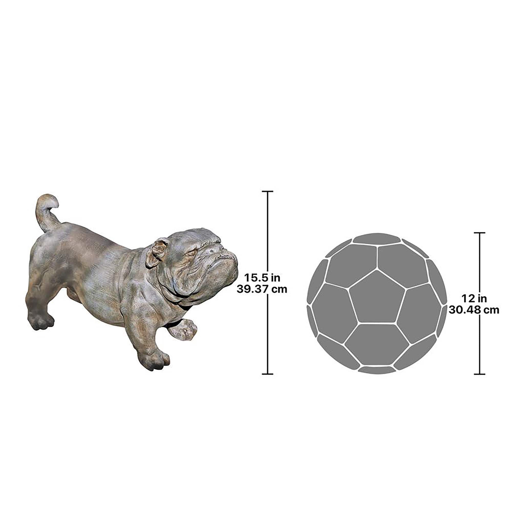 Design Toscano 29&#x22; Brutus the English Bulldog Sculpture