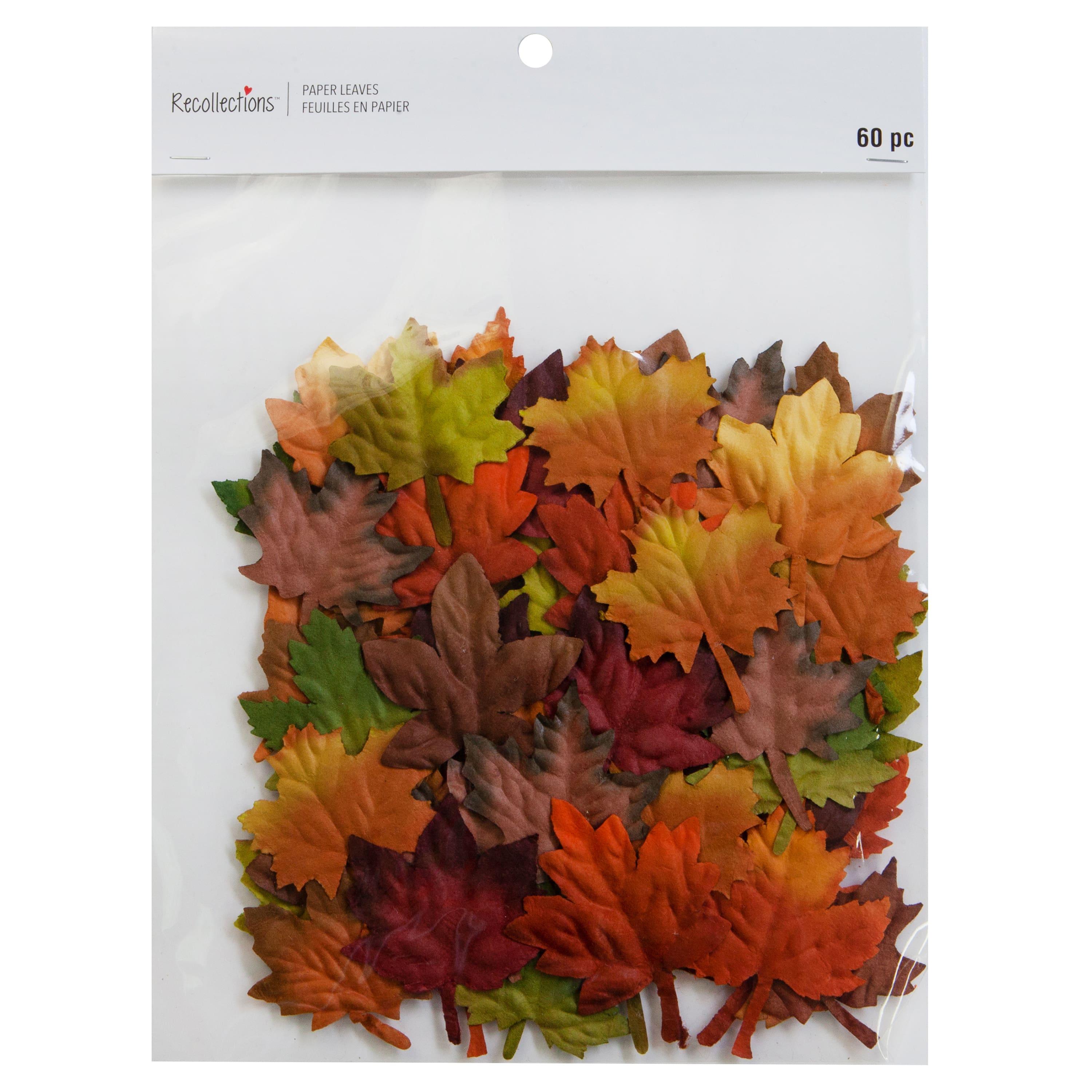 12 Packs: 36 ct. (432 total) Fall Paper Leaf Embellishment Set by Recollections™