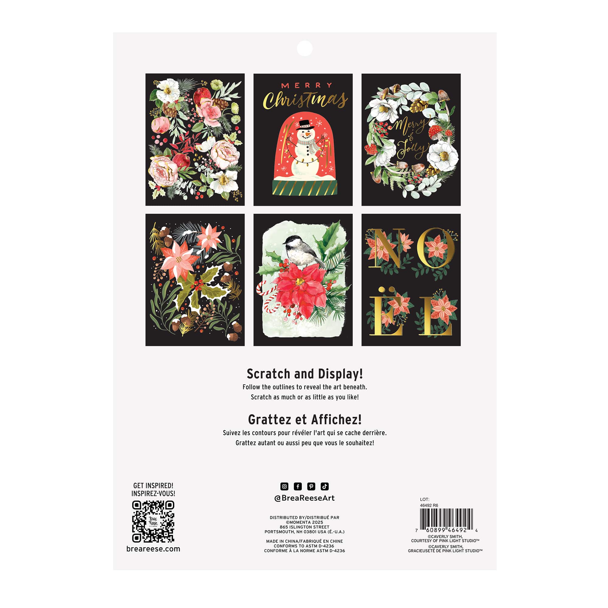 Brea Reese&#x2122; 9&#x22; x 12&#x22; Garland Scratch Art Paper Pad