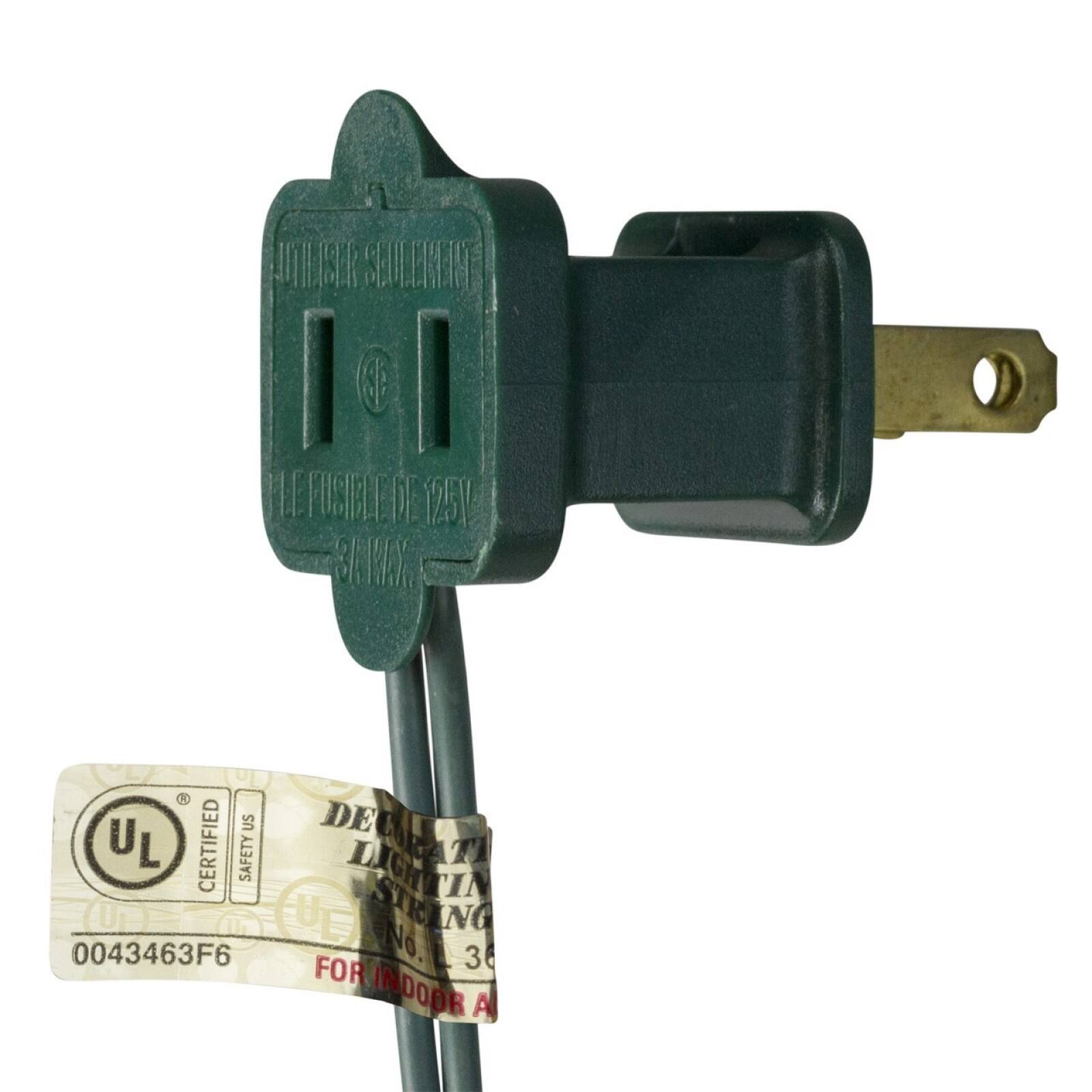 50ct. Green LED Faceted C9 Christmas String Lights with Green Wire