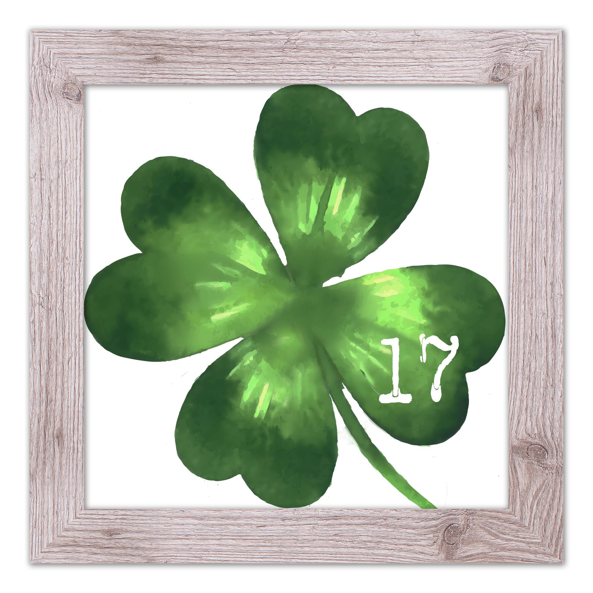 Bright Green Wooden Clover Leaves Decoration Blanks Sizes Selection 