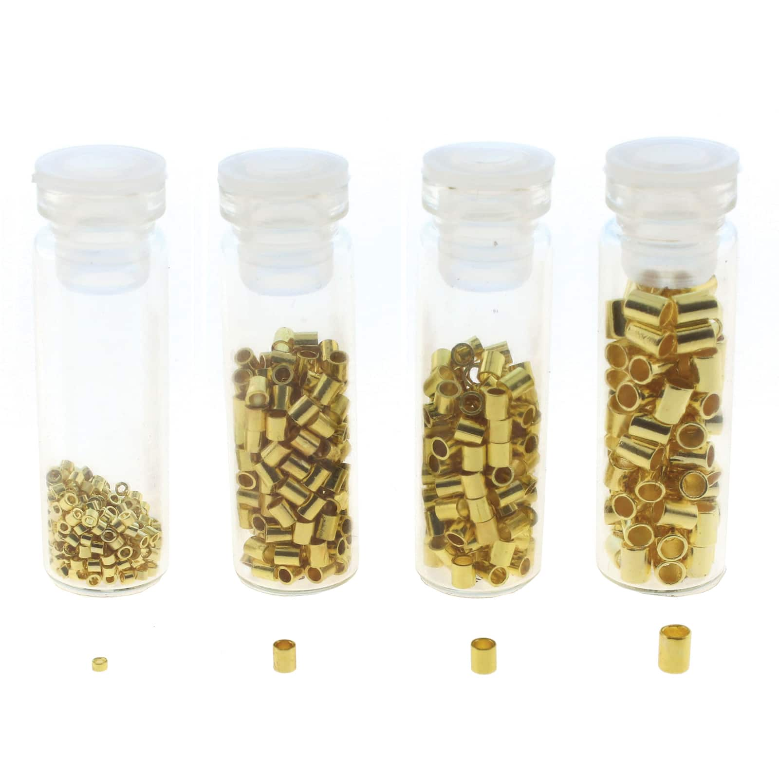 The Beadsmith&#xAE; Gold Plated Crimp Tubes, 600ct.