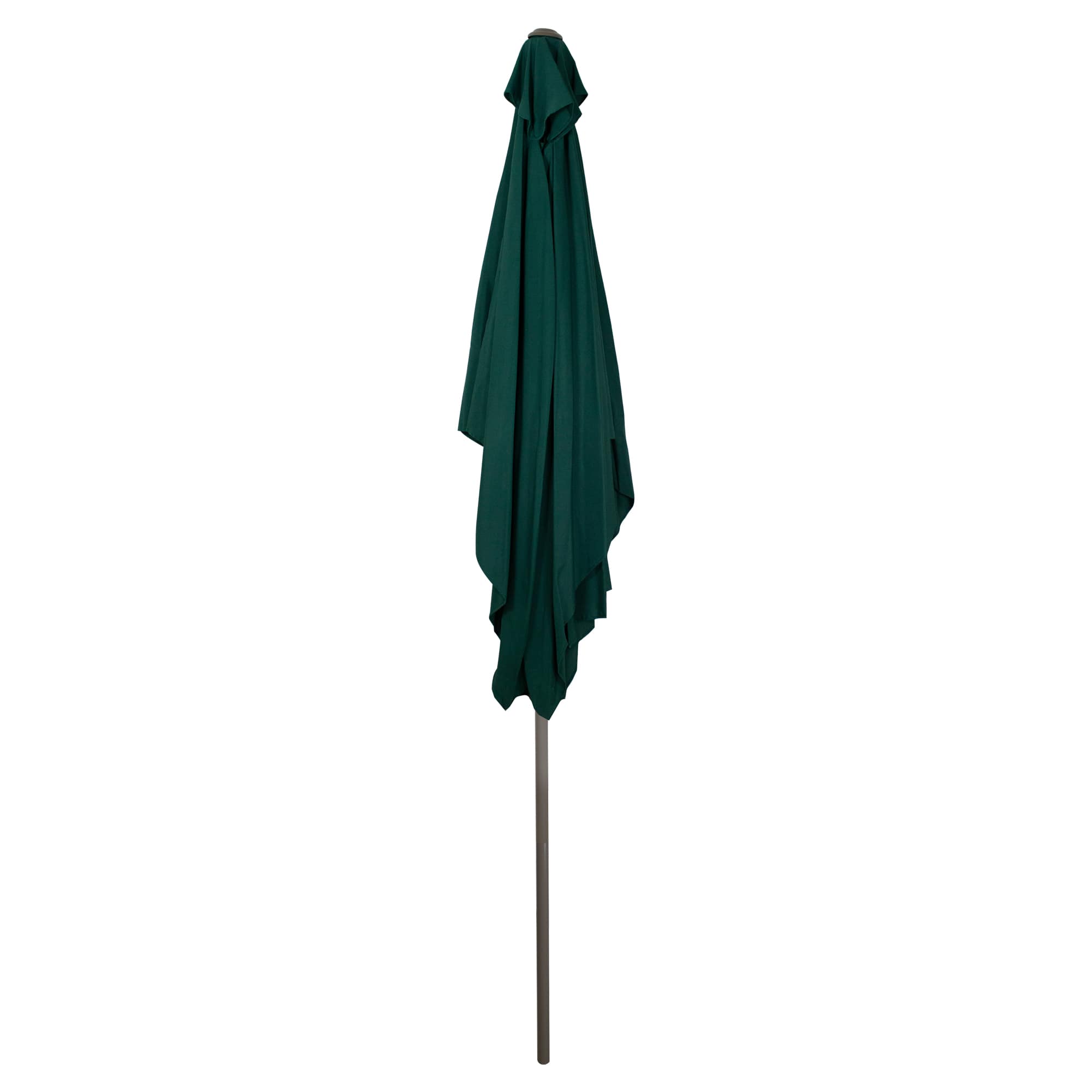 10ft. Hunter Green Patio Market Umbrella with Hand Crank