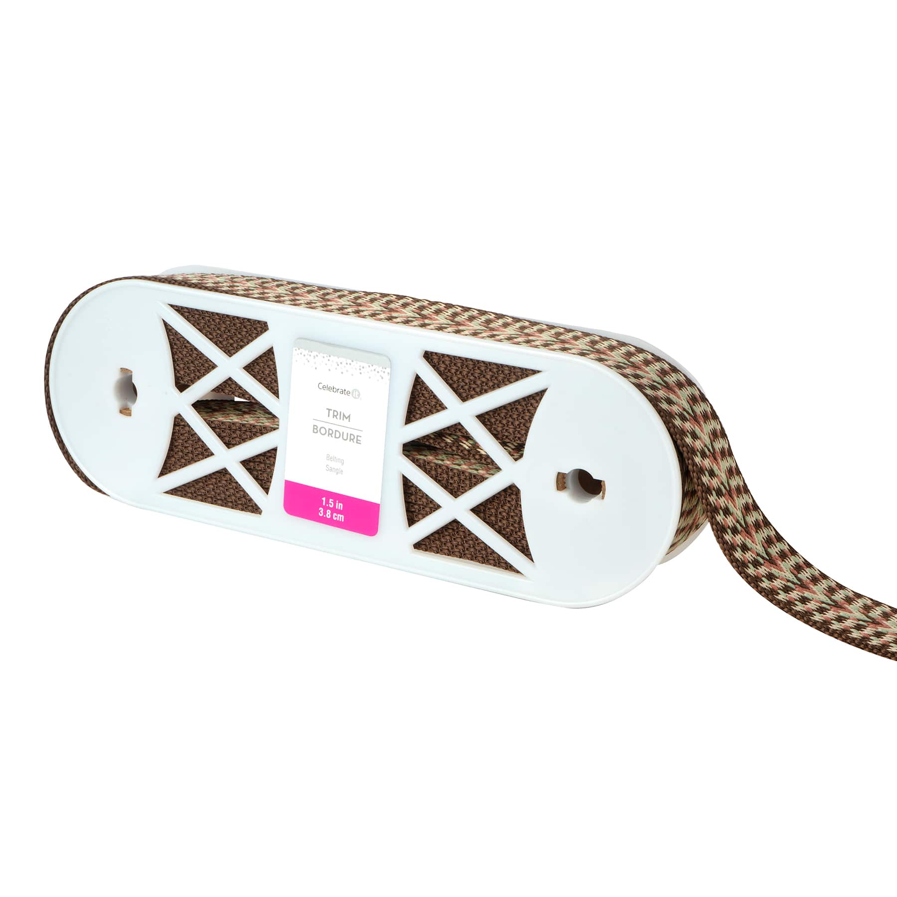 1.5&#x22; Brown Weave Belting Trim by Celebrate It&#xAE;