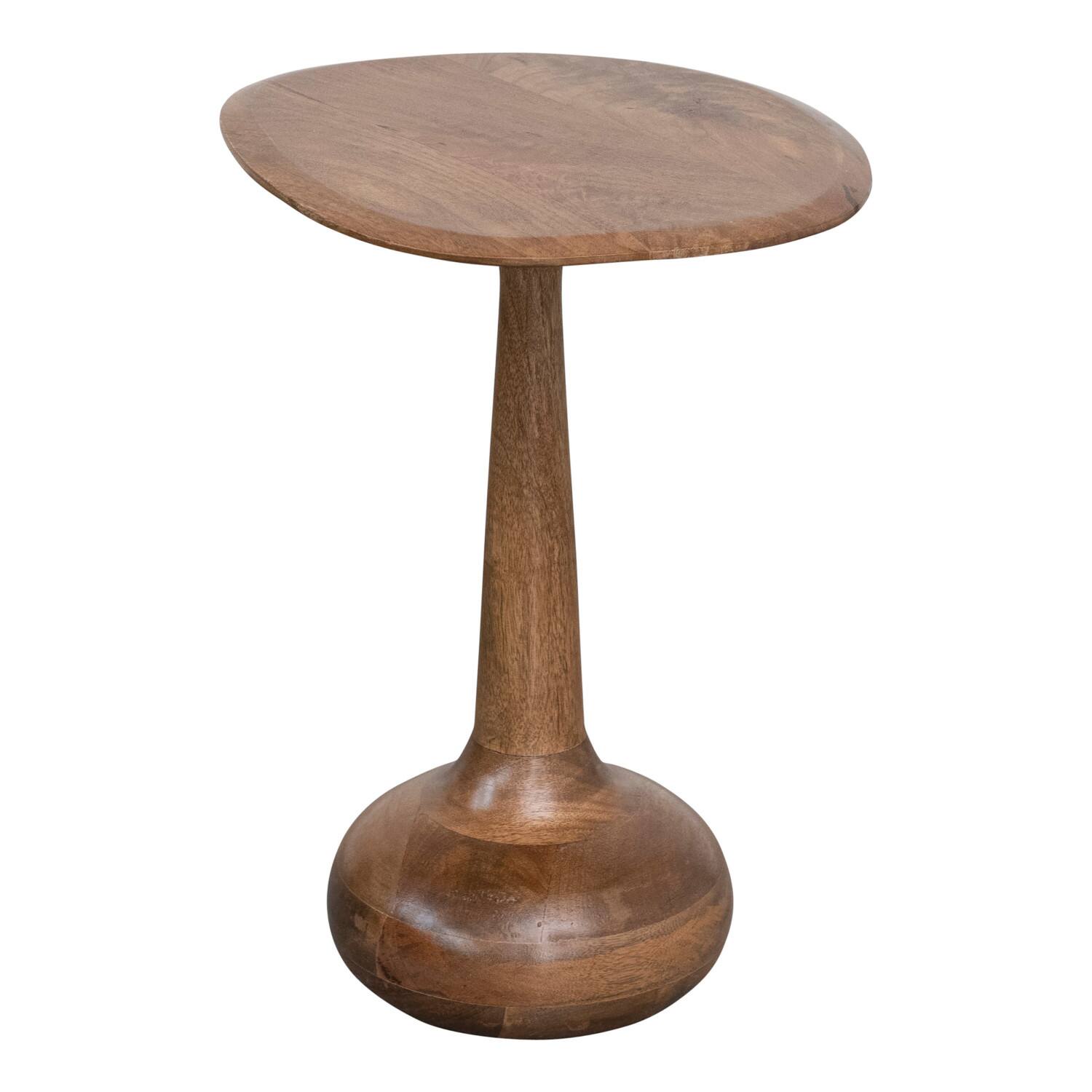 Hello Honey&#xAE; 21&#x22; Modern Sculptural Wood End Table