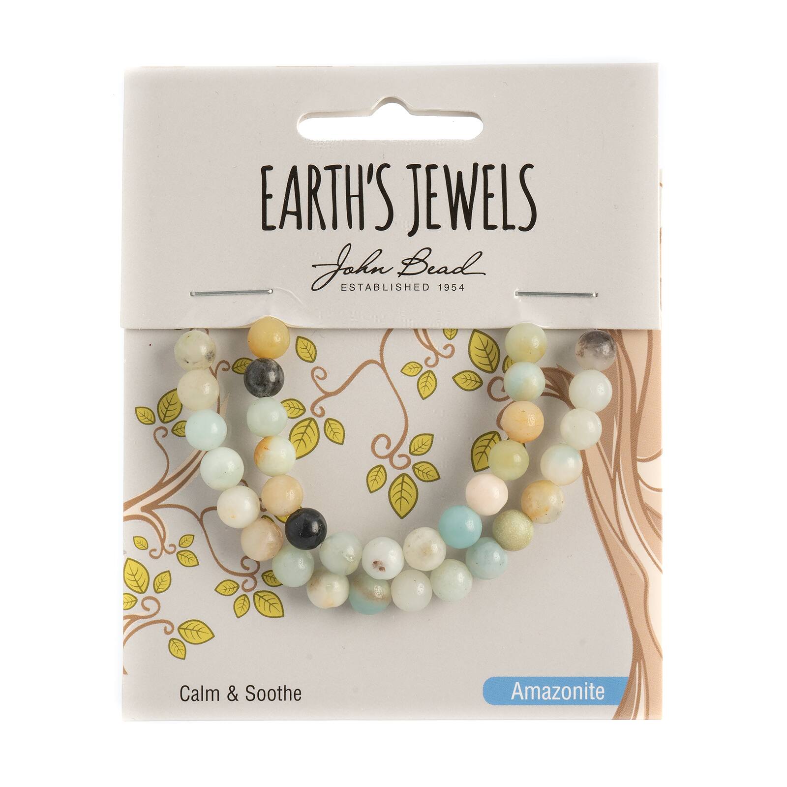 John Bead Earth's Jewels Natural Stone Round Beads