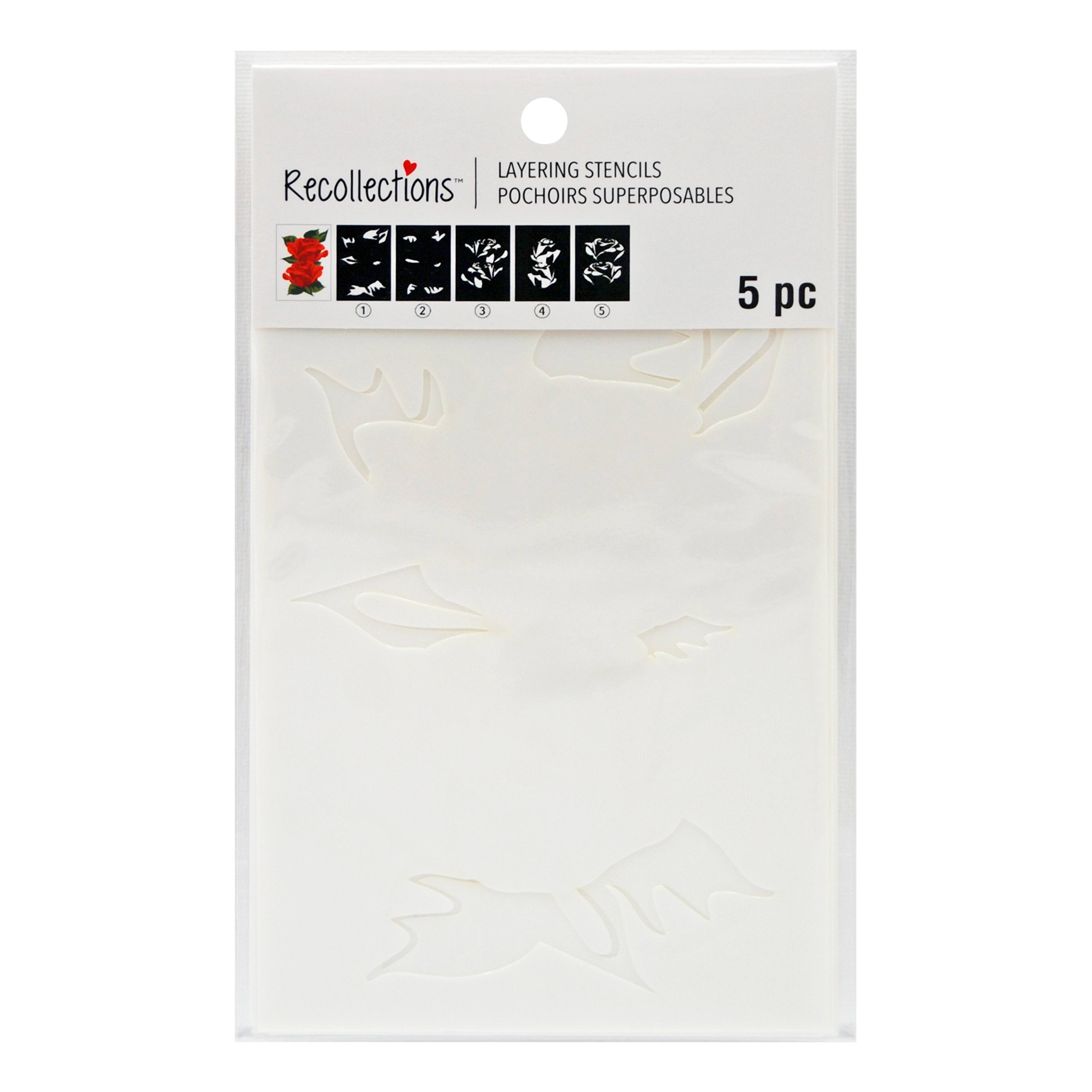 Pair of Roses Layering Stencils by Recollections&#x2122;