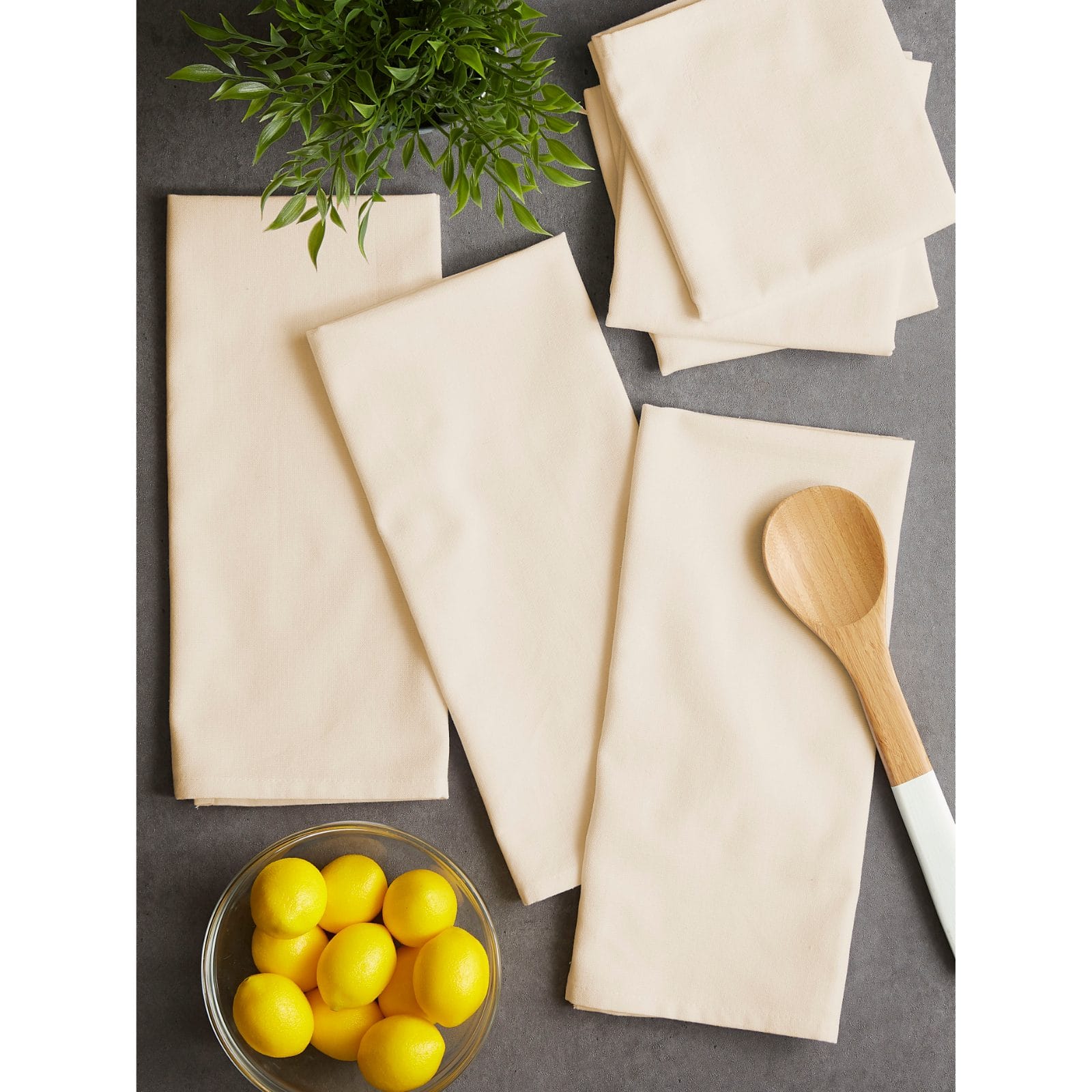 DII® Natural Flat Woven Dishtowels, 6ct.