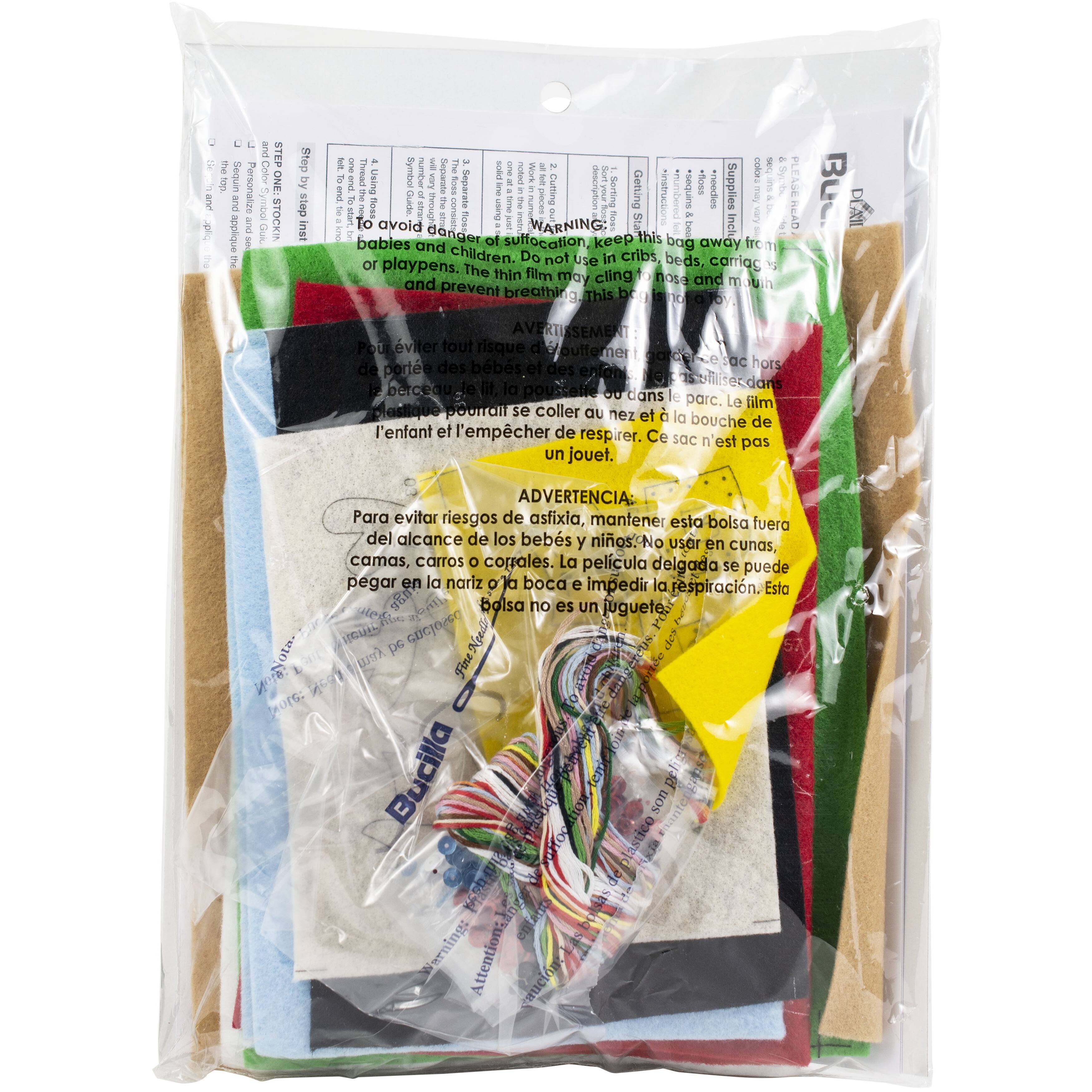 Bucilla Santa&#x27;s Gathering Felt Stocking Kit