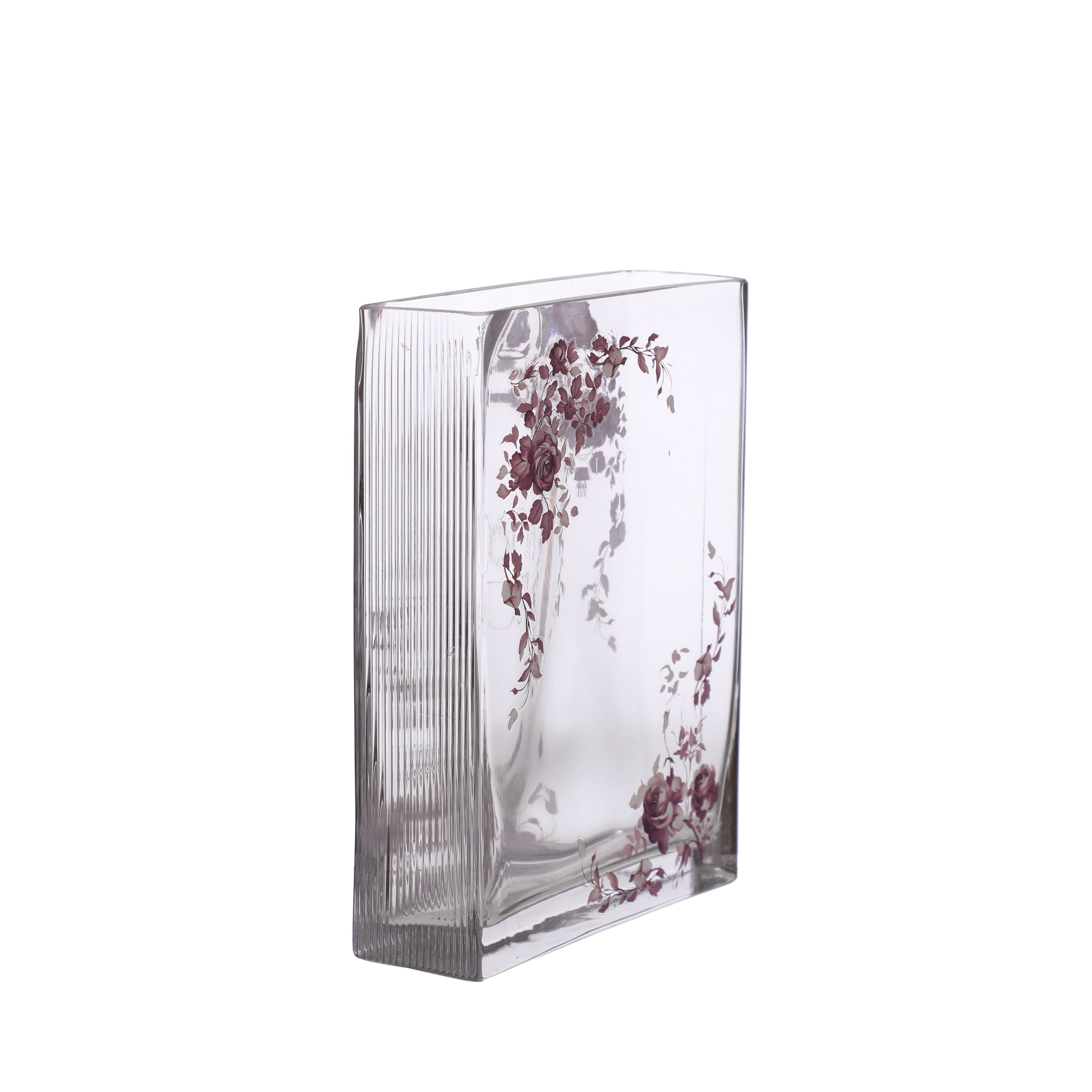 8&#x22; Book of Flowers Decorative Glass Container by Ashland&#xAE;