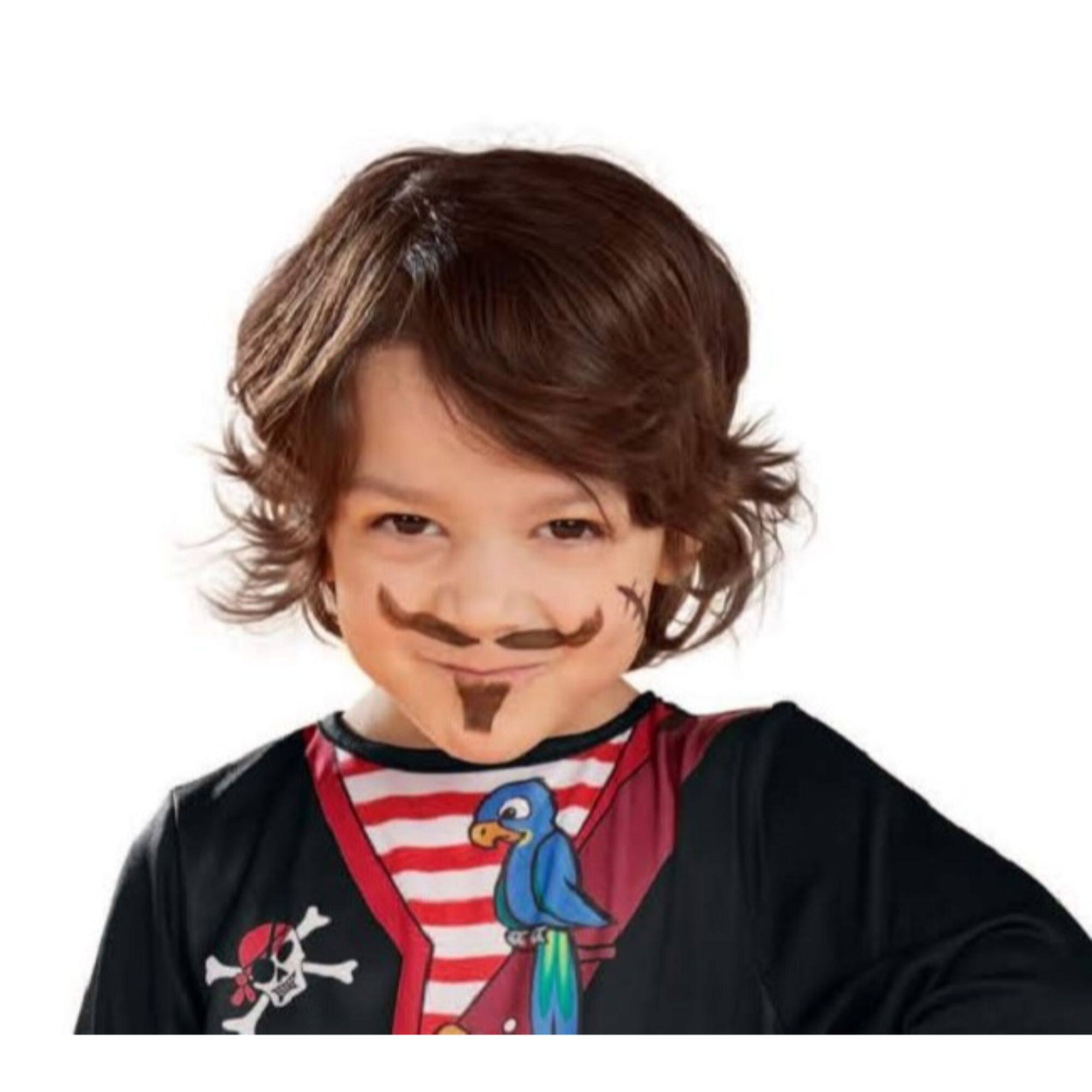 X-Small Black &#x26; Red Pirate Boy Toddler Halloween Costume