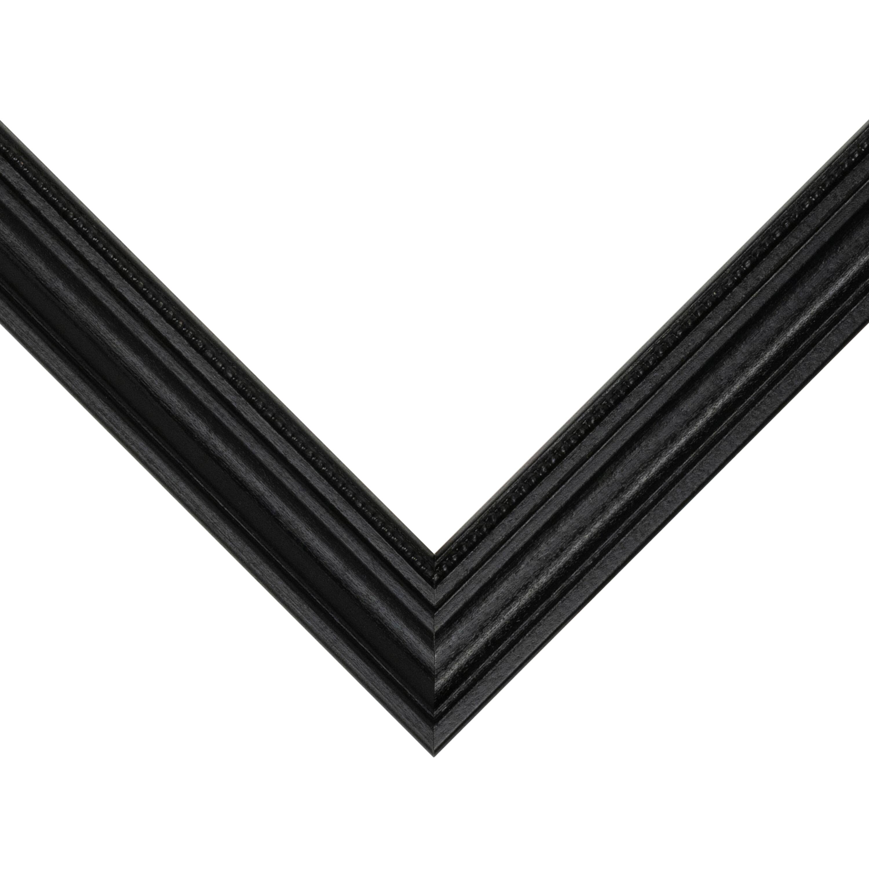 Frame USA Boardroom Black with Black Bead Single Image Picture Frame