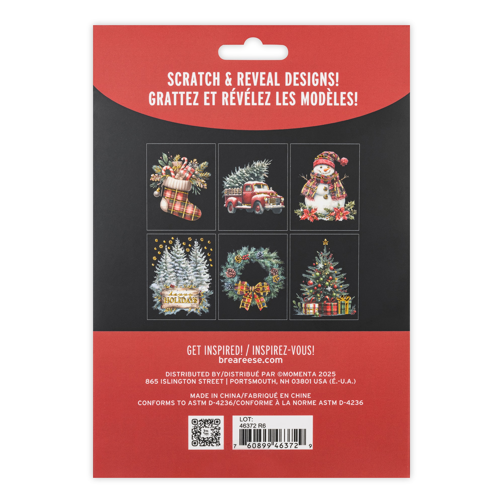 Brea Reese&#x2122; Rustic Christmas Scratch Art Card Kit